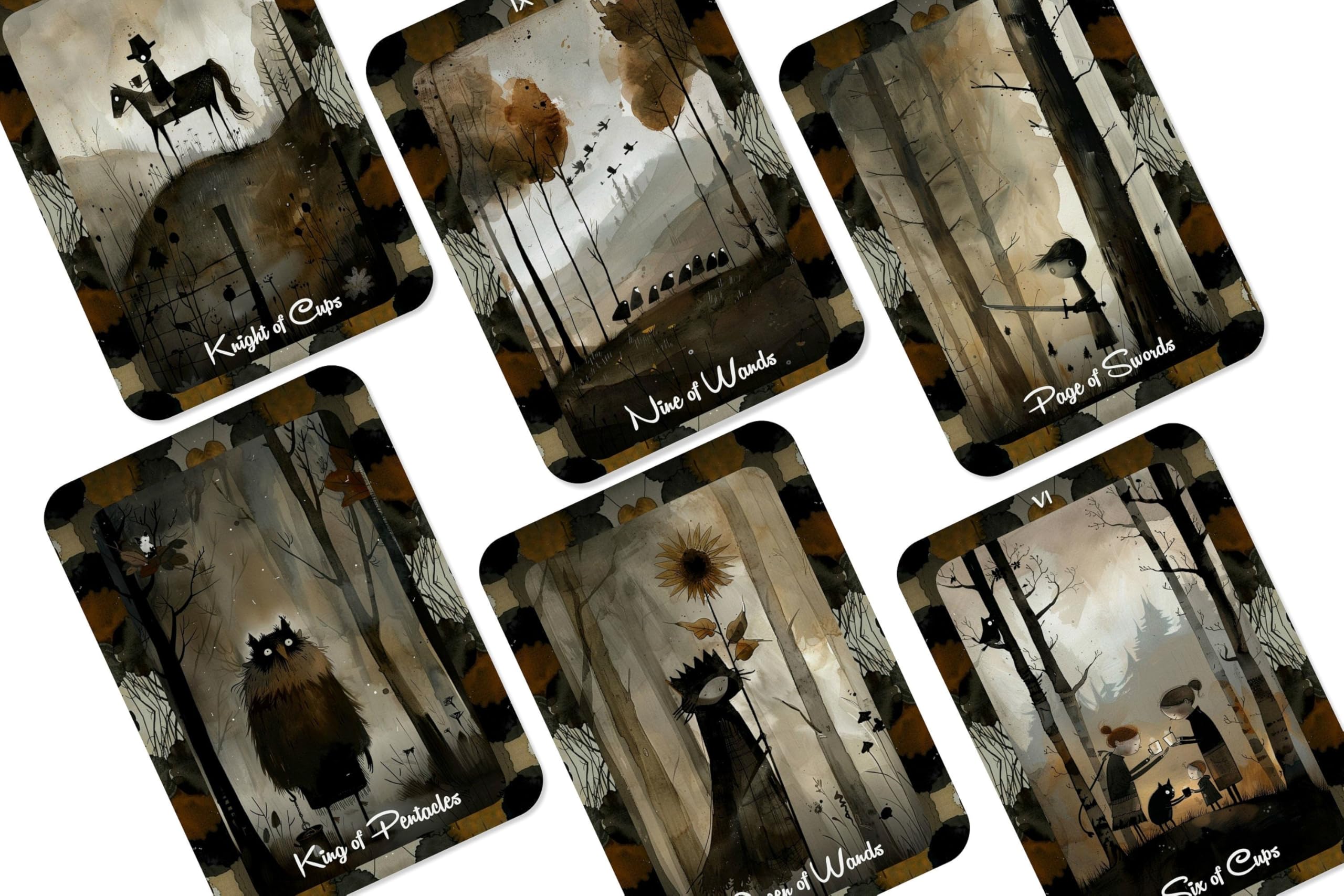 Moonshadow Tarot - 78 Cartes de Tarot Illustrées avec Livret et Boîte de Rangement
