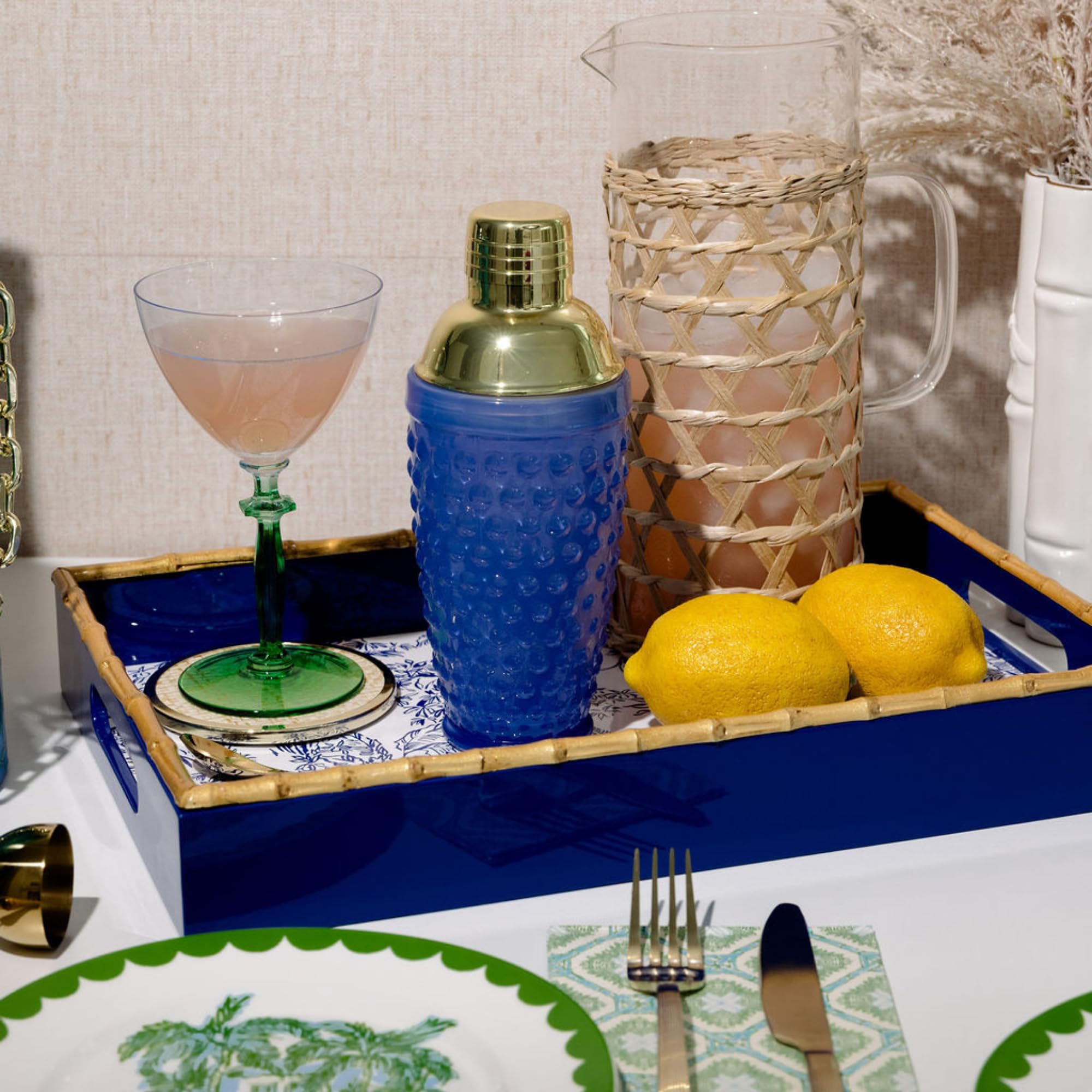 Amazon.com: Lilly Pulitzer Hobnail Glass Cocktail Shaker  display picture 1