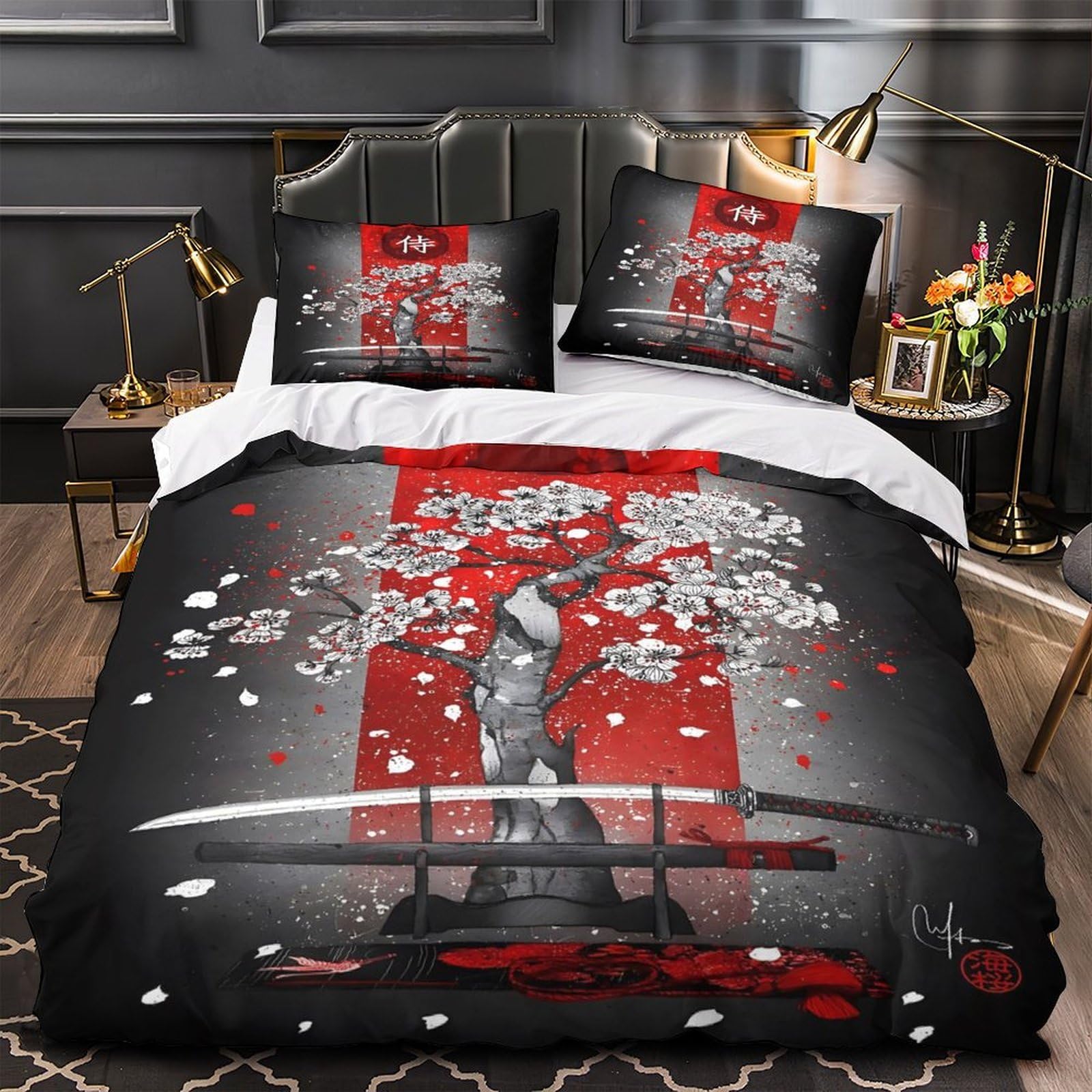 Parure de lit effet douce chiot courant housse de couette 3D illustration numérique King