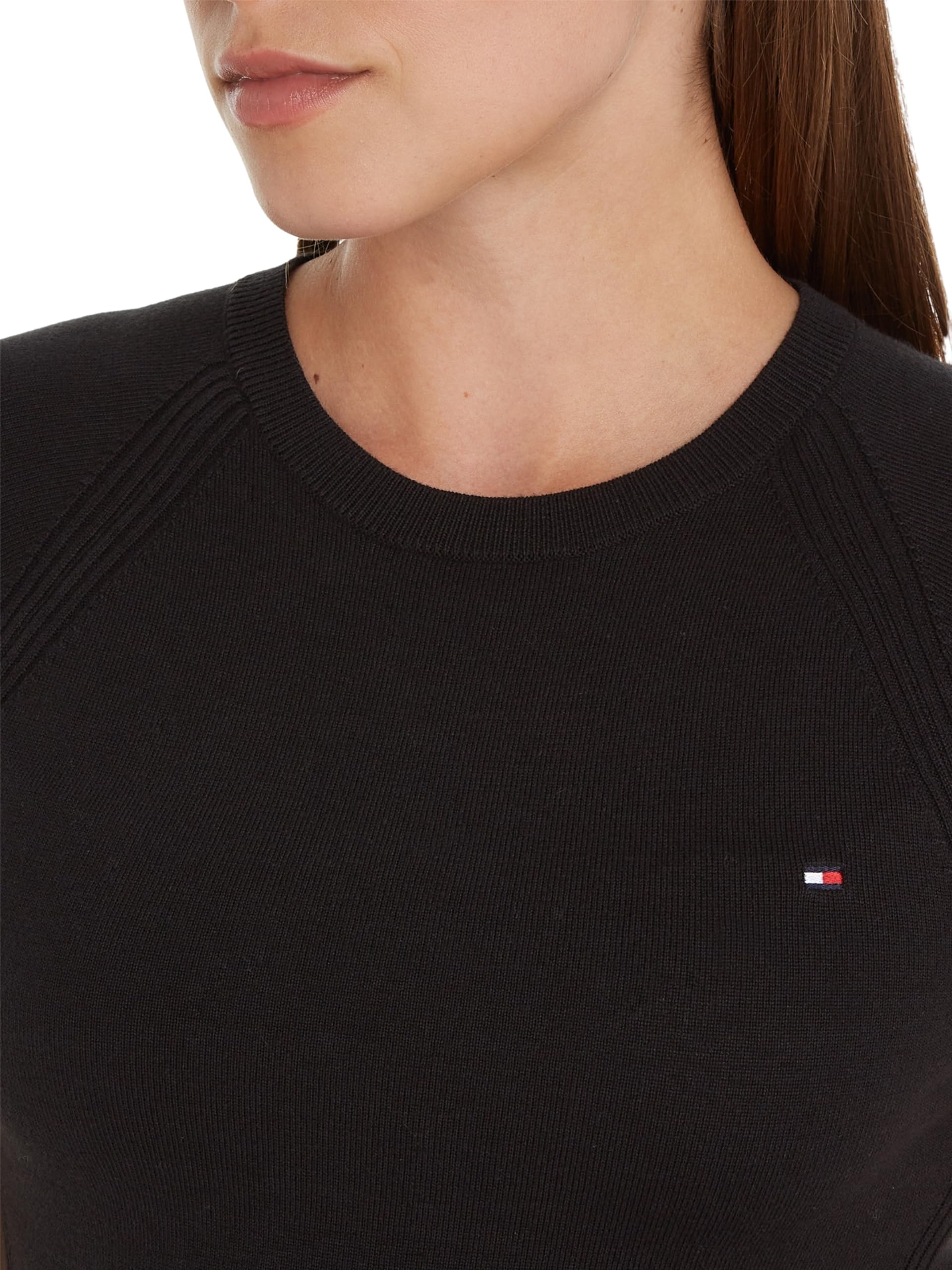Tommy Hilfiger Vestido para Mujer Midi Dress de Manga Corta