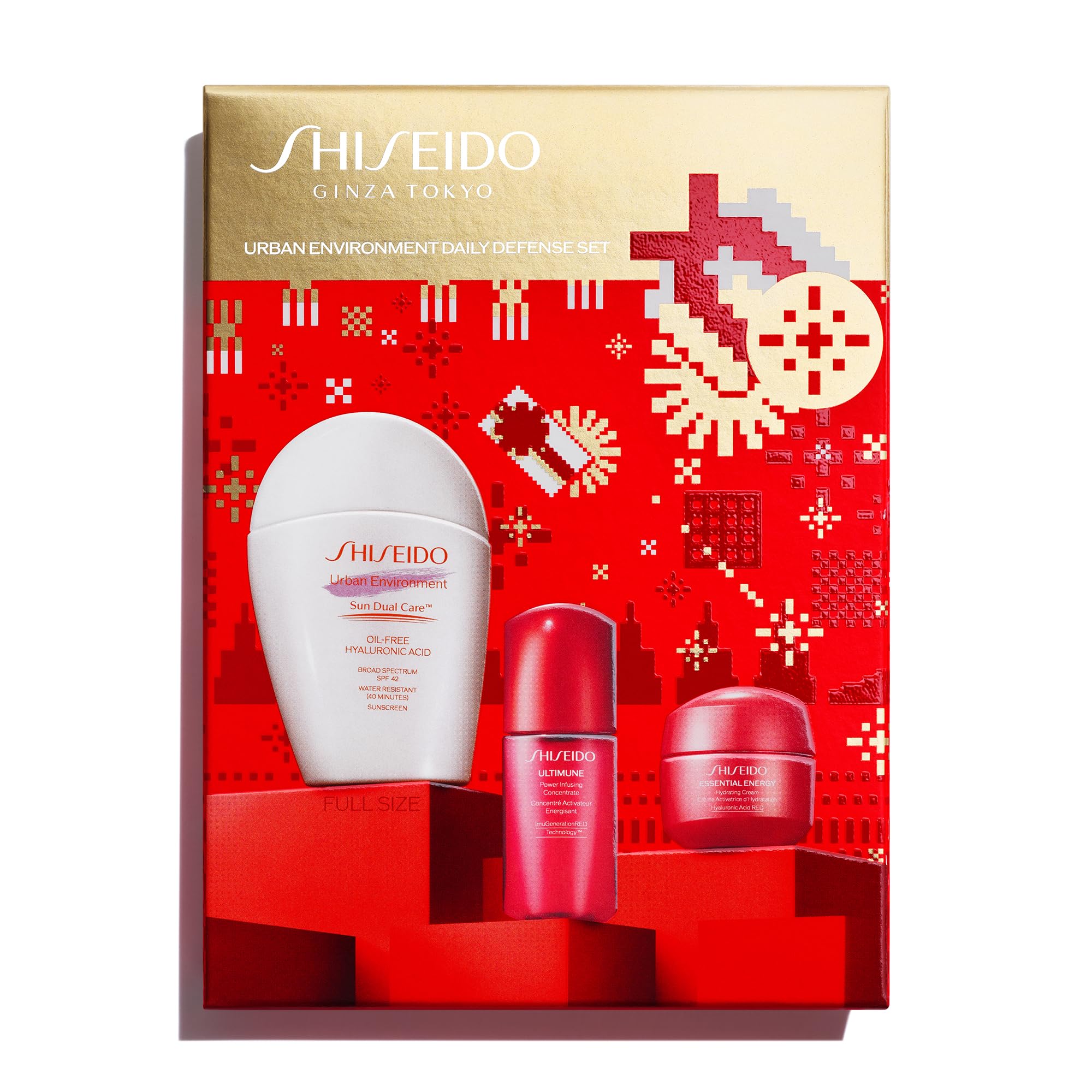ShiseidoUrban Environment Daily Defense Set - Includes Urban Environment Oil-Free Sunscreen SPF 42, Ultimune Power Infusing Concentrate & Essential Energy Hydrating Cream - $90 Value