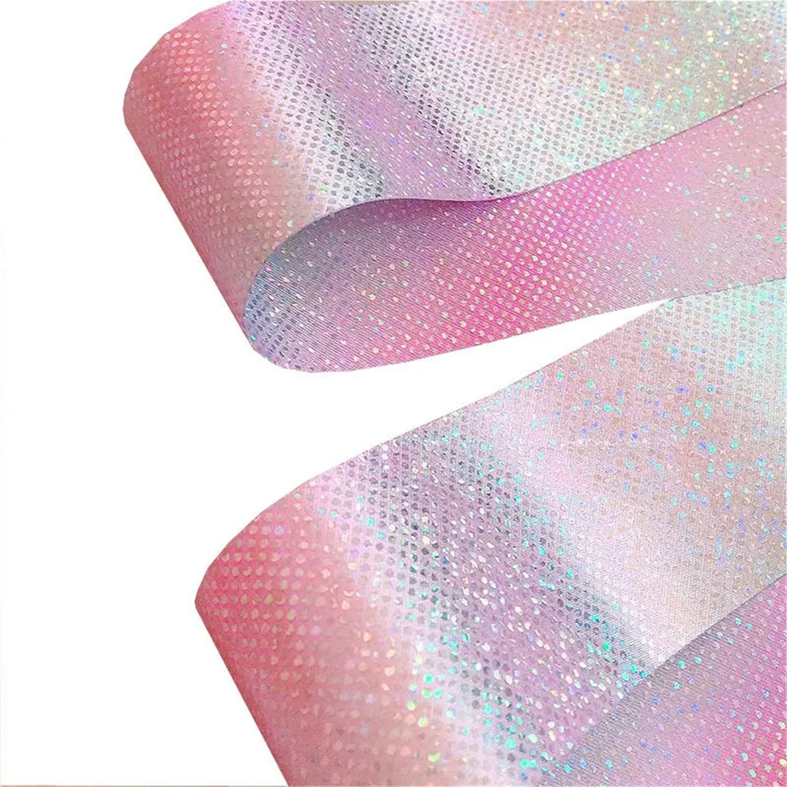 10 Pezzi Nastri for Danza Ritmica, Ginnastica, Balletto, Bacchette rotanti for spettacoli di talenti artistici, Rosa Brillante per Balli Artistici Allenamento Feste