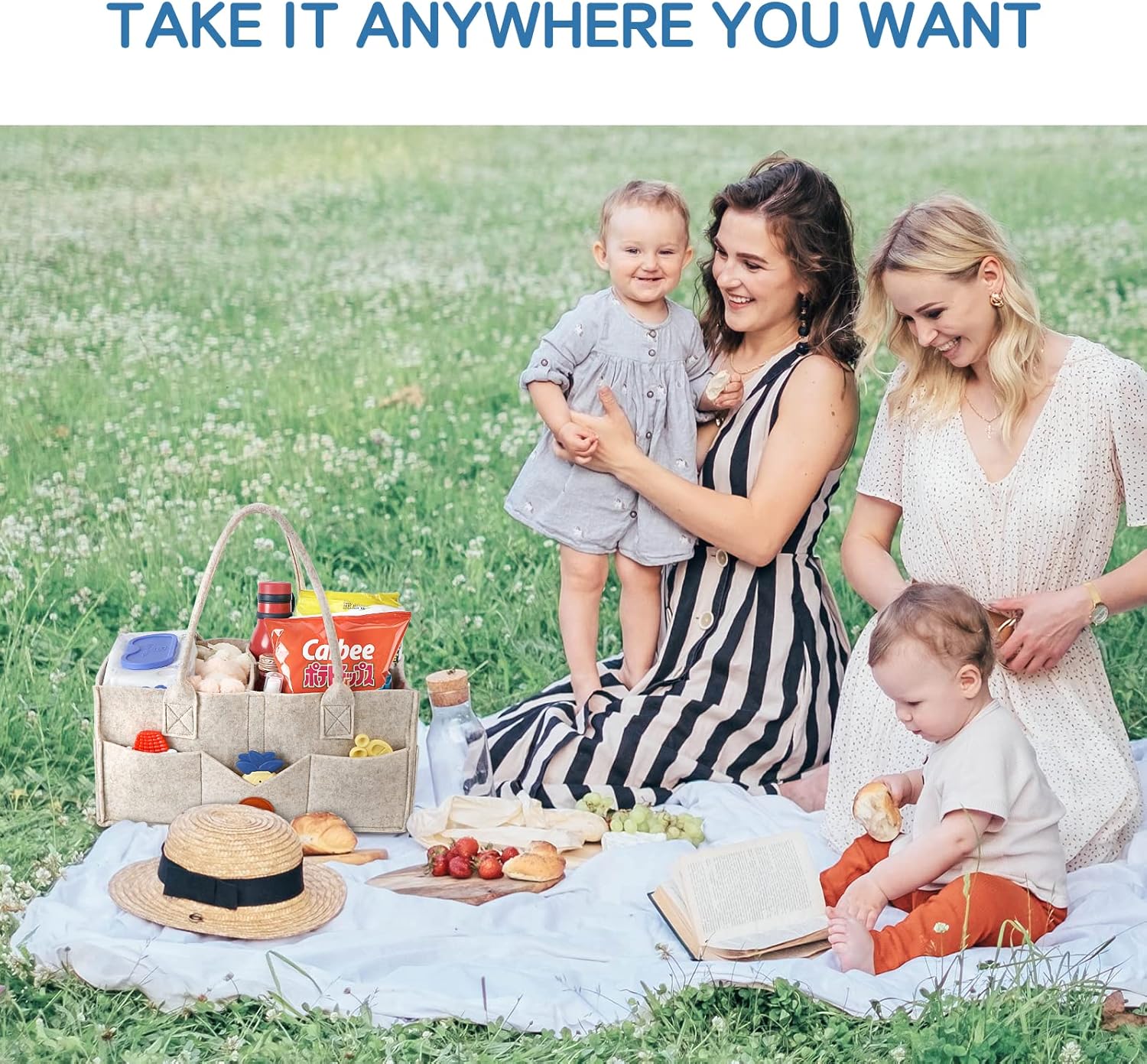 81lYZda7k5L._AC_SL1500_ Maliton Nappy Caddy, Newborn Essentials for Diaper Caddy, Sturdy Portable Washable Baby Caddy with Detachable Compartments. Baby Essentials for Newborn, Nappy Organiser for Indoor Outdoor, Khaki