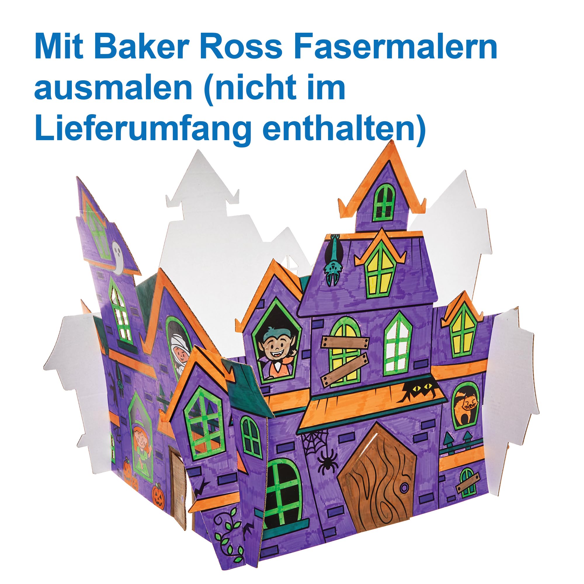 Baker Ross Herbst-Mobiles Zum Ausmalen – 5 Stück, Bastelset Für Kinder, Spiralmotive, Inkl. Aufhängung