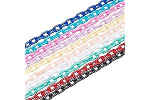 Colorful Plastic Jewelry Chain Links