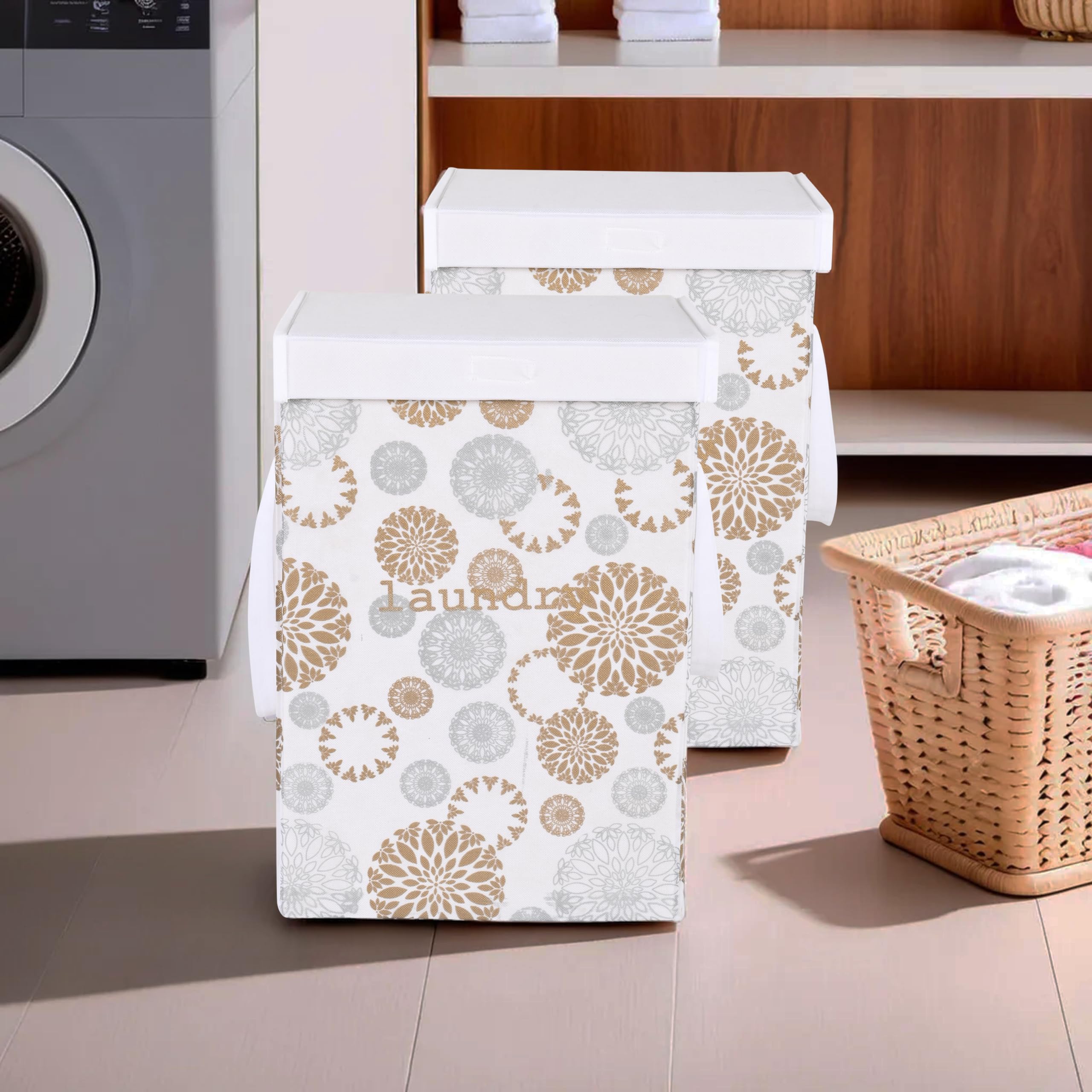 See full amazon price history chart for Kuber Industries (Pack of 2) Clothes Basket | 75 LTR | Lid & Handles | Gola Print | Toy Storage Box | Foldable Laundry Bag | Dress Bin for Clothes | Washing Cloth Basket | Dhakkan Box | White Kuber Industries (Pack of 2) Clothes Basket | 75 LTR | Lid & Handles | Gola Print | Toy Storage Box | Foldable Laundry Bag | Dress Bin for Clothes | Washing Cloth Basket | Dhakkan Box | White (B0D5VH31TQ) Amazon Price History, Amazon Price Tracker