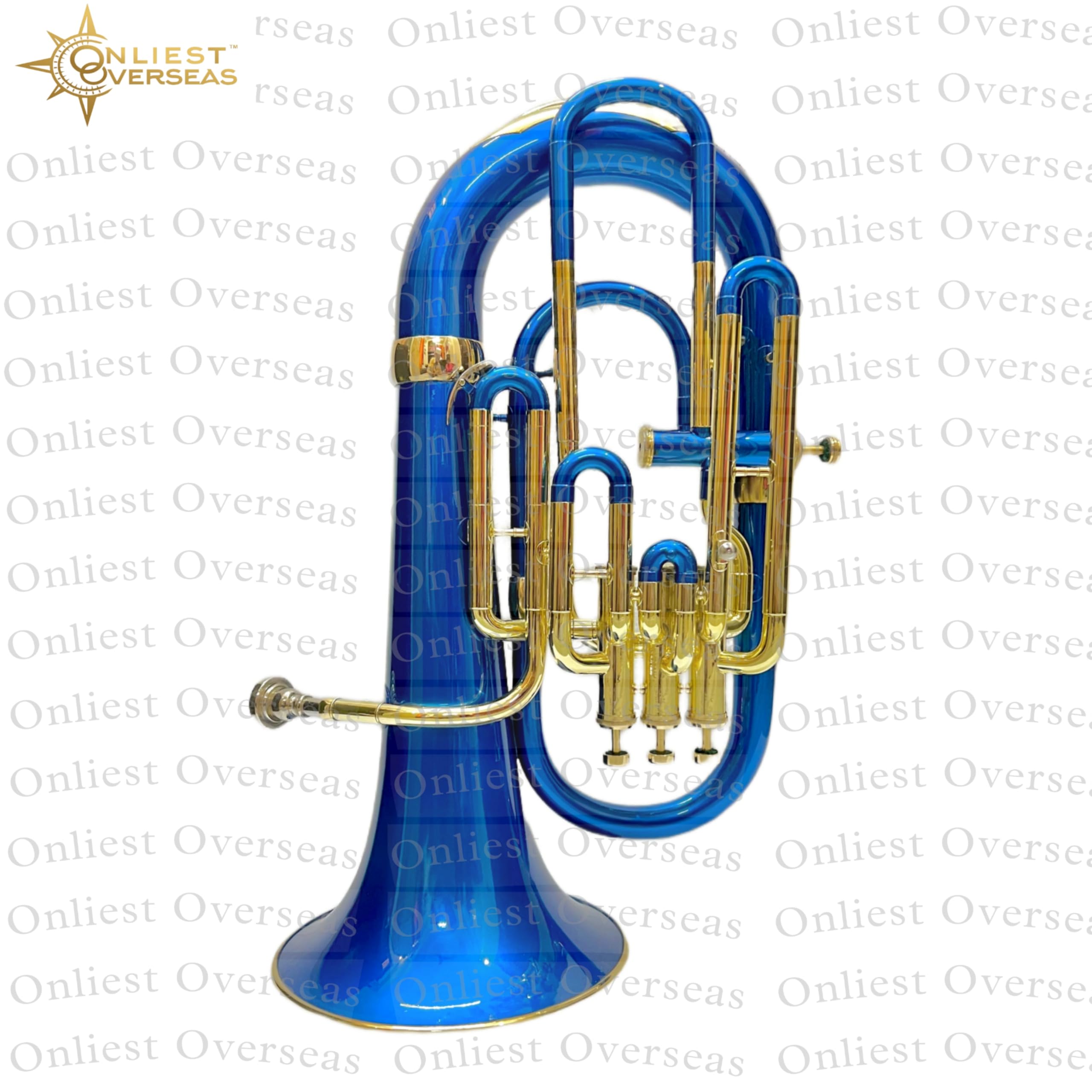 Euphonium 4 Ventil Messing Instrument mit Warmton Glatte Ventile für Musiker und Studenten