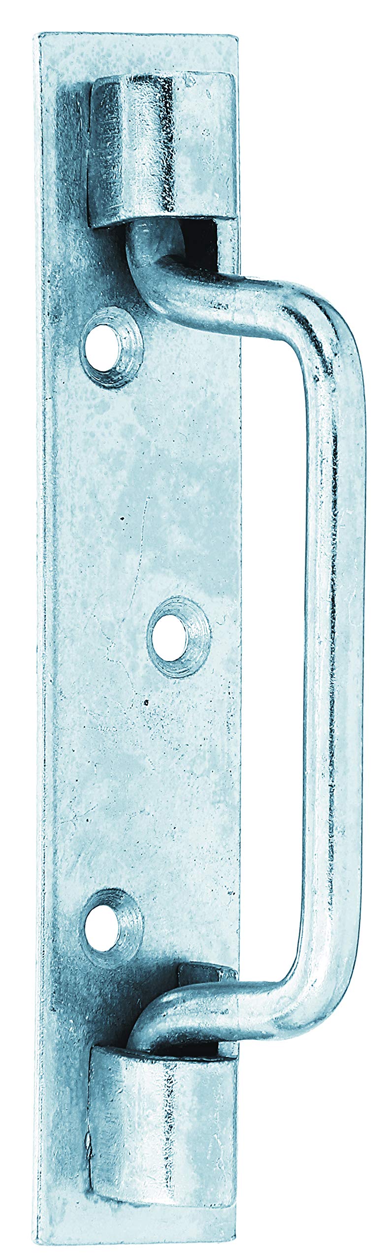 Alberts Blue Galvanised 307622 Gate Handle | Type St. Etienne | Electrogalvanised Blue | 142 X 30 Mm