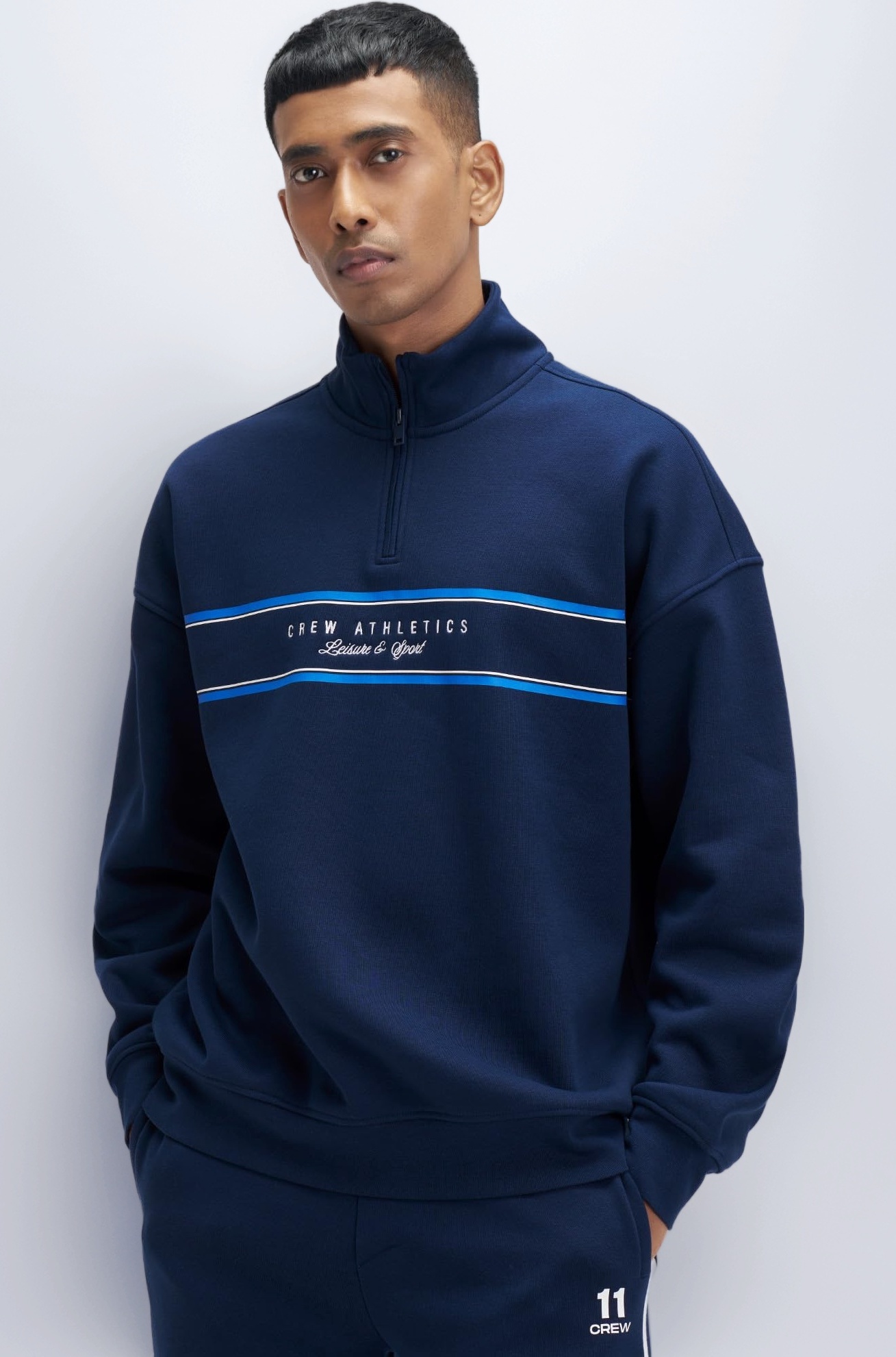 Buy XYXX Crew Men Cotton Blend Zip up Sweatshirt| Long Sleeves