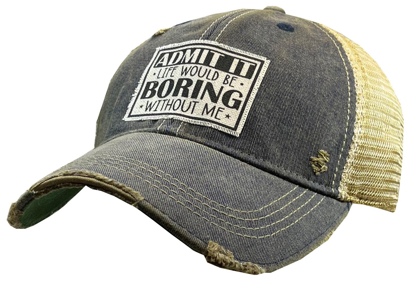 VINTAGE LIFE Distressed Trucker Cap
