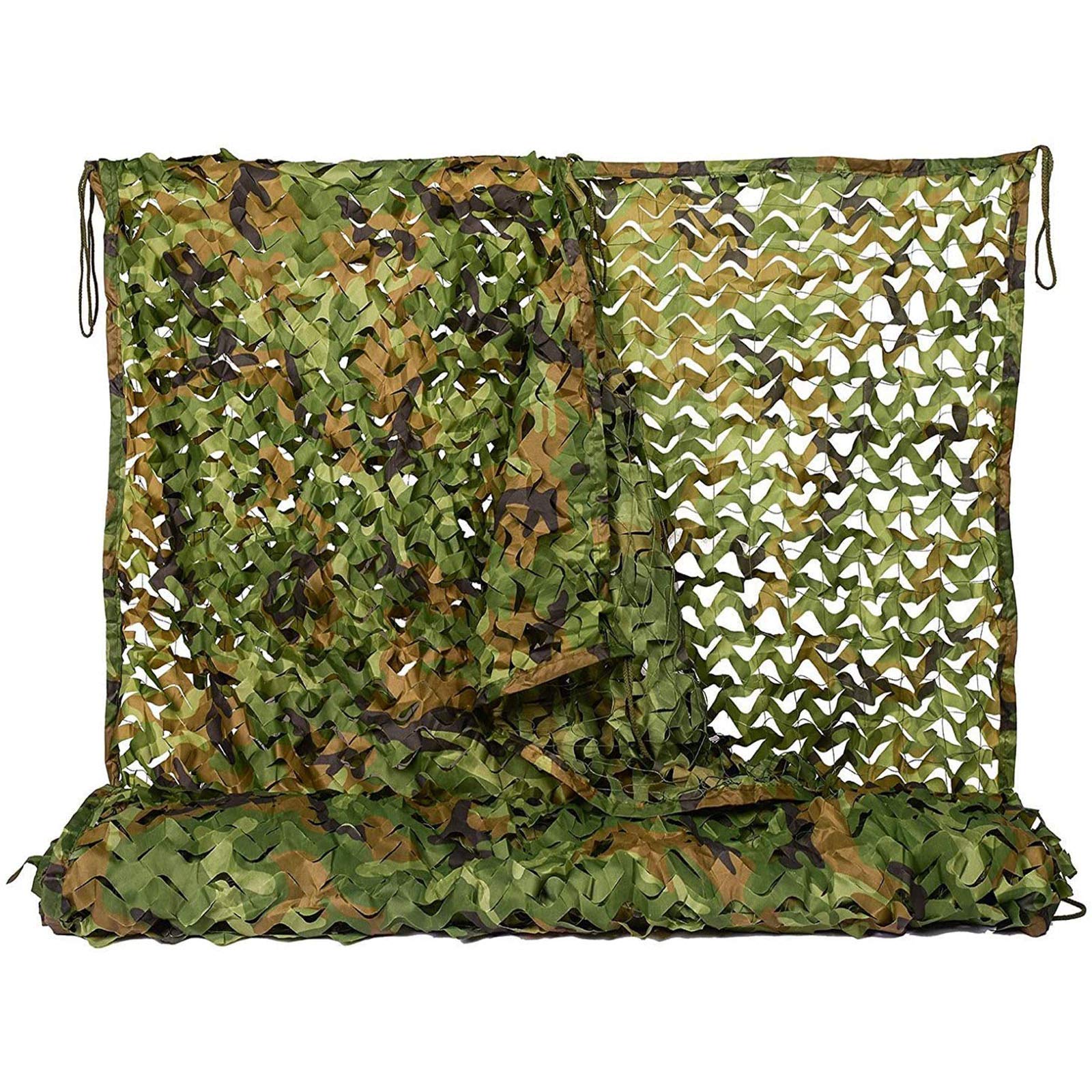 Oudini 3*3M/9.8*9.8Ft Camo Netting, Woodland Netting Camouflage Net Blinds For Sunshade Camping Shooting Hunting, Fence, Party, Garden/3 * 3M/9.8 * 9.8Ft