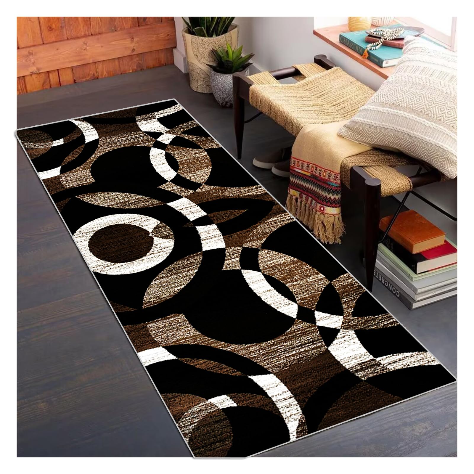 Tappeto Corridoio Lungo 2.3 Metro Tappeto Passatoia Cucina Antiscivolo,Moderno Tappeto Runner Lavabile in Lavatrice per Cucina Salotto Camera da Letto Ingresso Casa Corridoio 70x230 cm