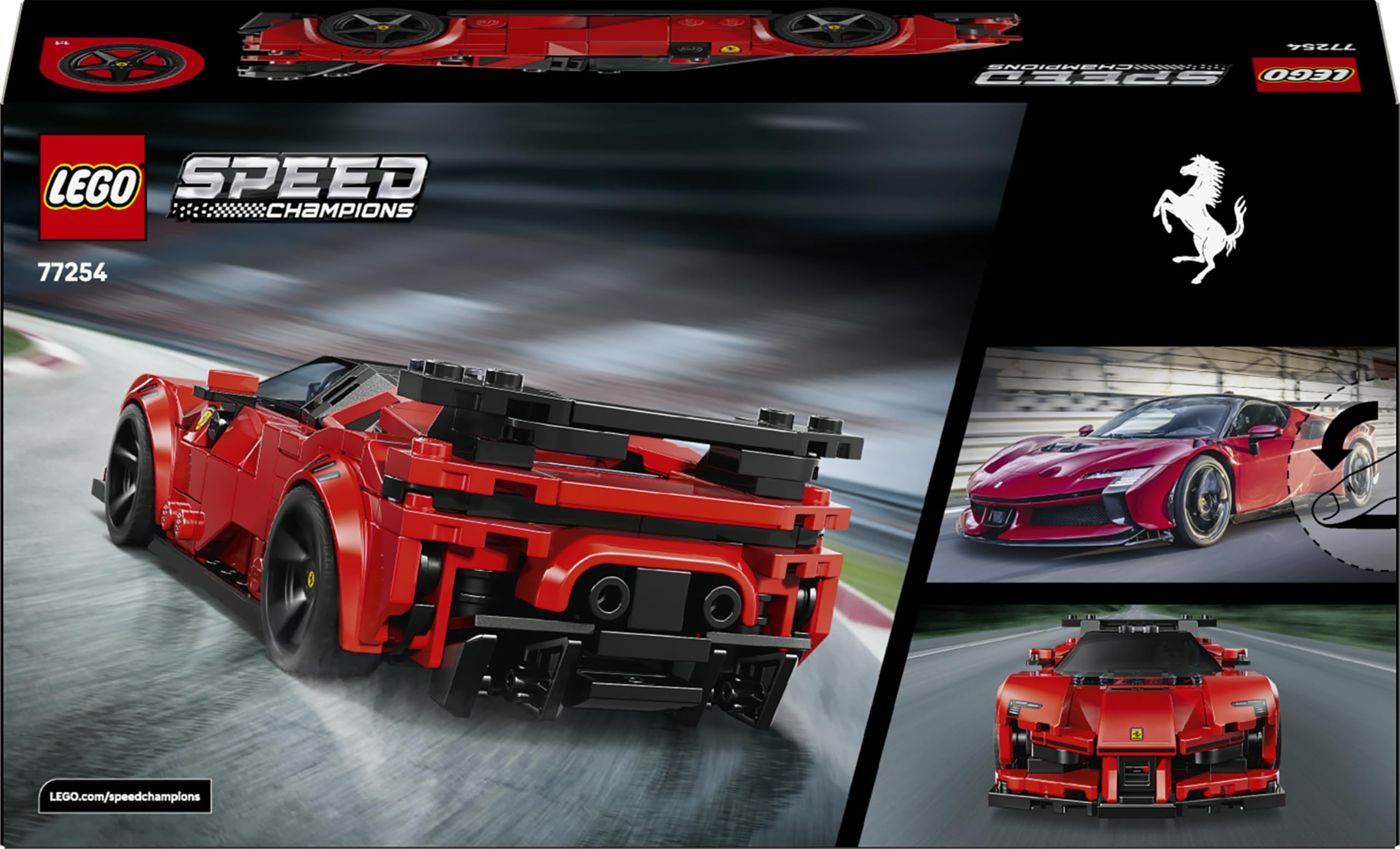 LEGO Speed Champions Voiture de Course Ferrari SF90 XX Stradale - Jouet Voiture pour Garçon dès 9 Ans - Maquette - Minifigurine Collector de Pilote - Idée de Cadeau pour la Fête des Pères 77254