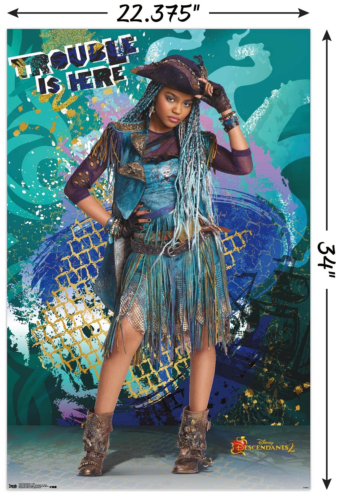 Trends International Disney Descendants 2-Uma Póster de pared, 56,8 x 86,3 cm, versión sin marco