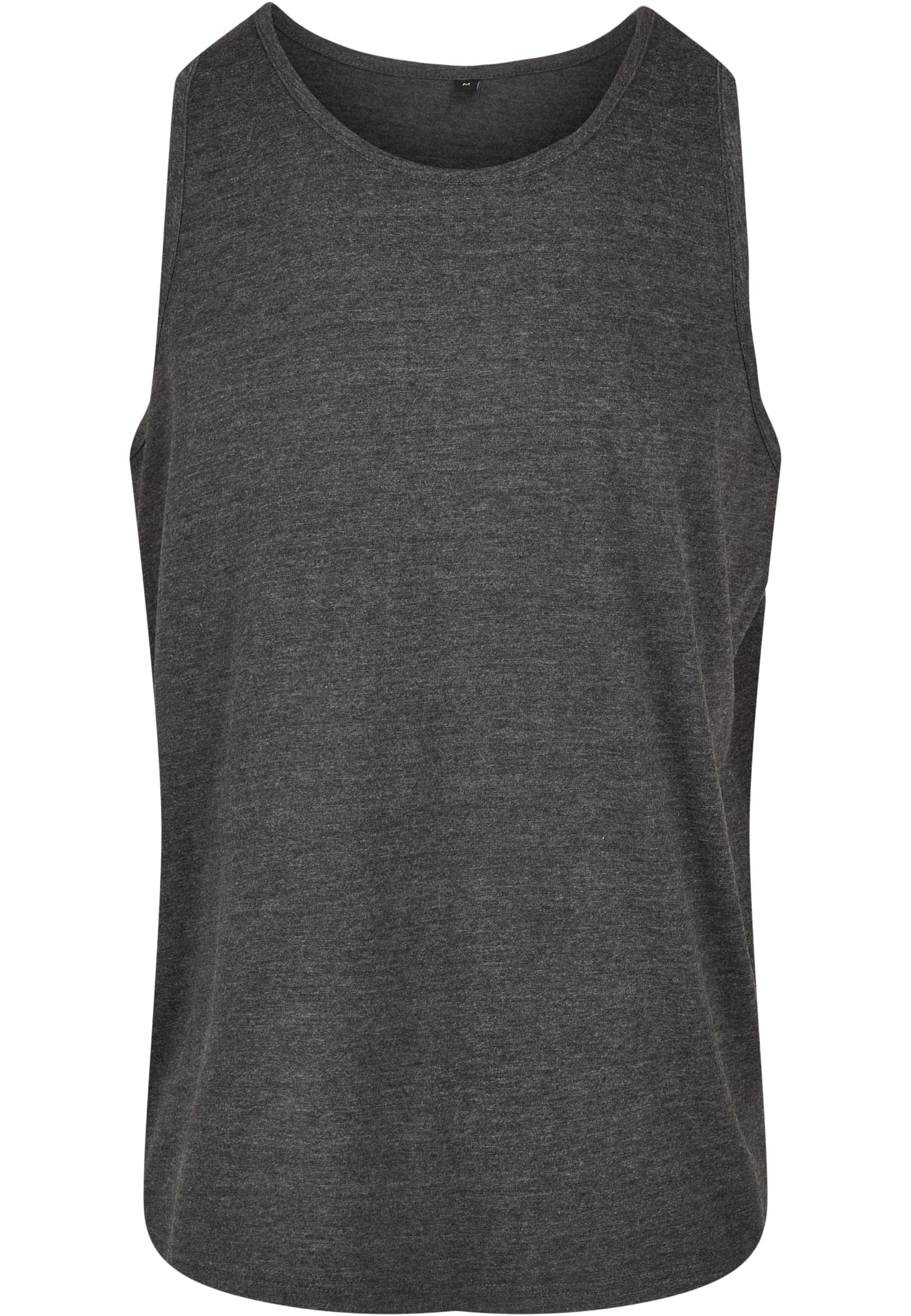 Build Your Brand Men's Basic Tank T-Shirt, Charcoal, XS