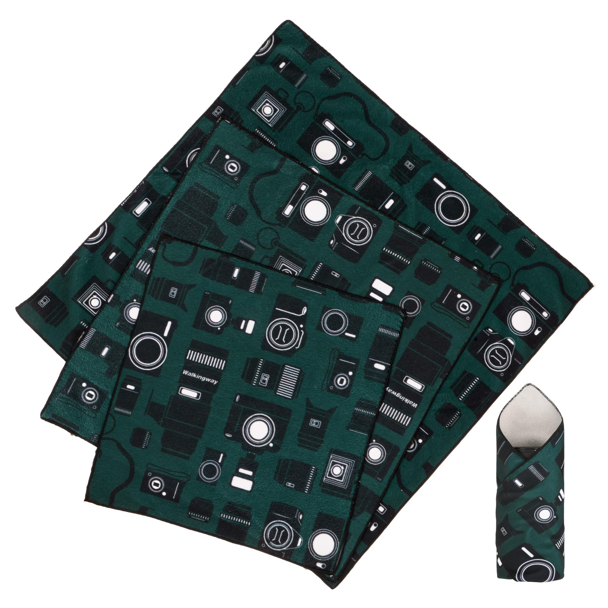 Kamera Wrap, Schutzhülle, Objektivtasche 3PCS 55X55,45X45,35X35, Magisches Selbstklebendes Kamera Tuch, Protective Wrap für DSLR/Fotoausrüstung