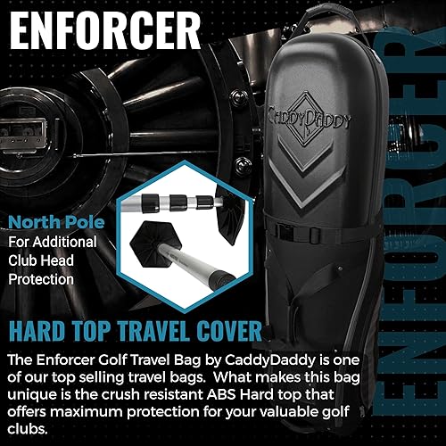 Miniatura 2 de CaddyDaddy Funda para bolsa de viaje de golf Enforcer con tapa rígida