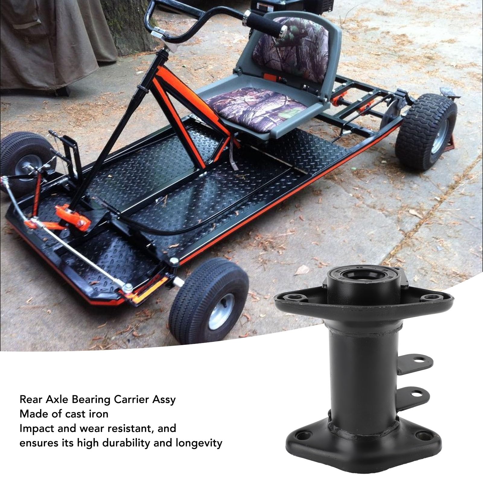 Keenso Gruppo Staffa Cuscinetto, Staffa ASSE Posteriore con Supporto Cuscinetto 30 Mm per Fuoristrada, Veicolo Elettrico ATV, Go Kart, Quad, Materiale in ghisa