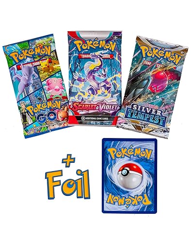 Pokemon TCG: 3 Booster Packs & 1 Random Foil | Includes 3 Blister Packs of Random Cards & 1 Individually Packed Holofoil Promo Card, 097712556710 - 3 Boosters + 1 Foil