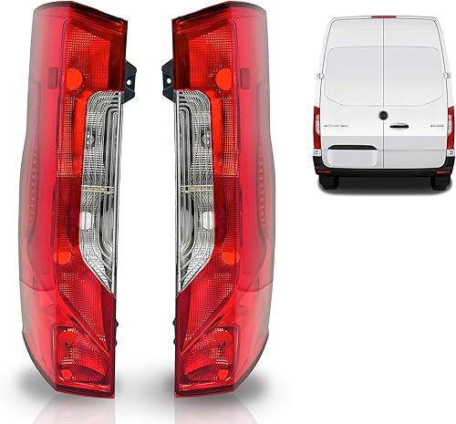 ALLIGATOR AUTO LIGHTS Juego de luces traseras compatibles con Mercedes Sprinter 2019 2020 2021 2022 2023 Reemplazo de luces traseras laterales