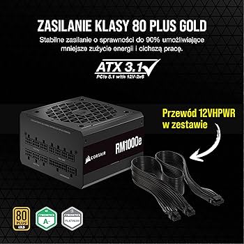 Corsair　RM1000e W pełni modułowy zasilacz RMx Series RM1000x (EU)
