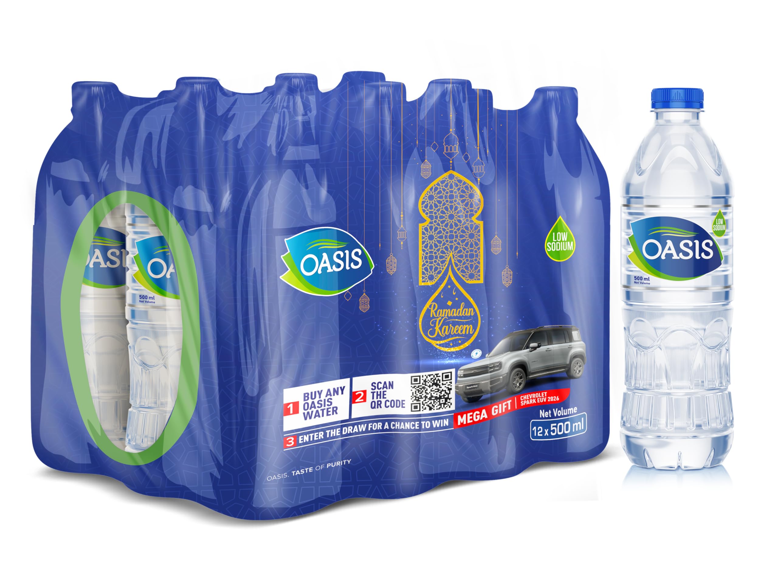 Oasis Still Water - 500 ml (Pack of 12)
