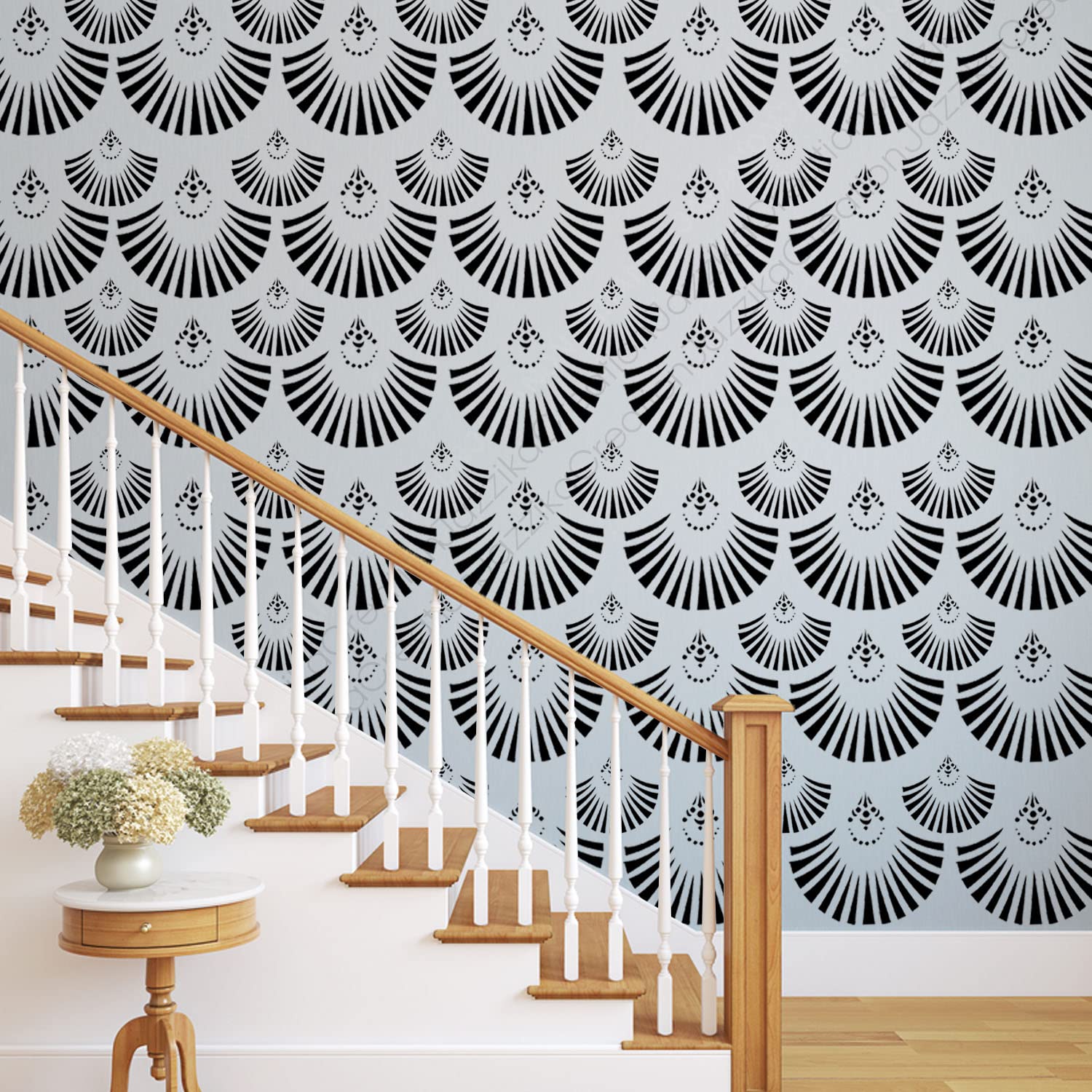ARandNJ Combo Stencil for Wall Painting (Size:-16X24 Inch) Theme:- Roofed DIY Reusable Painting Design Suitable for Bedroom,Living Room (Pack of 1) (B09J15Z9YC) Amazon Price History, Amazon Price Tracker
