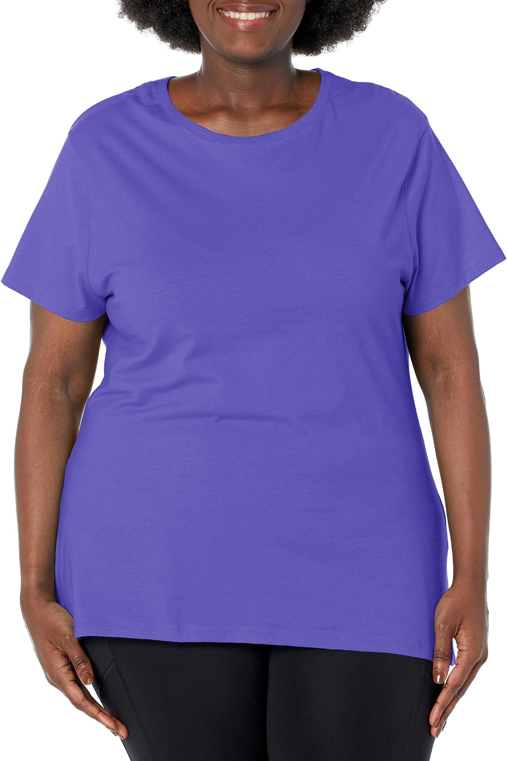 JUST MY SIZEWomen's Plus-Size Short Sleeve Crew Neck Tee