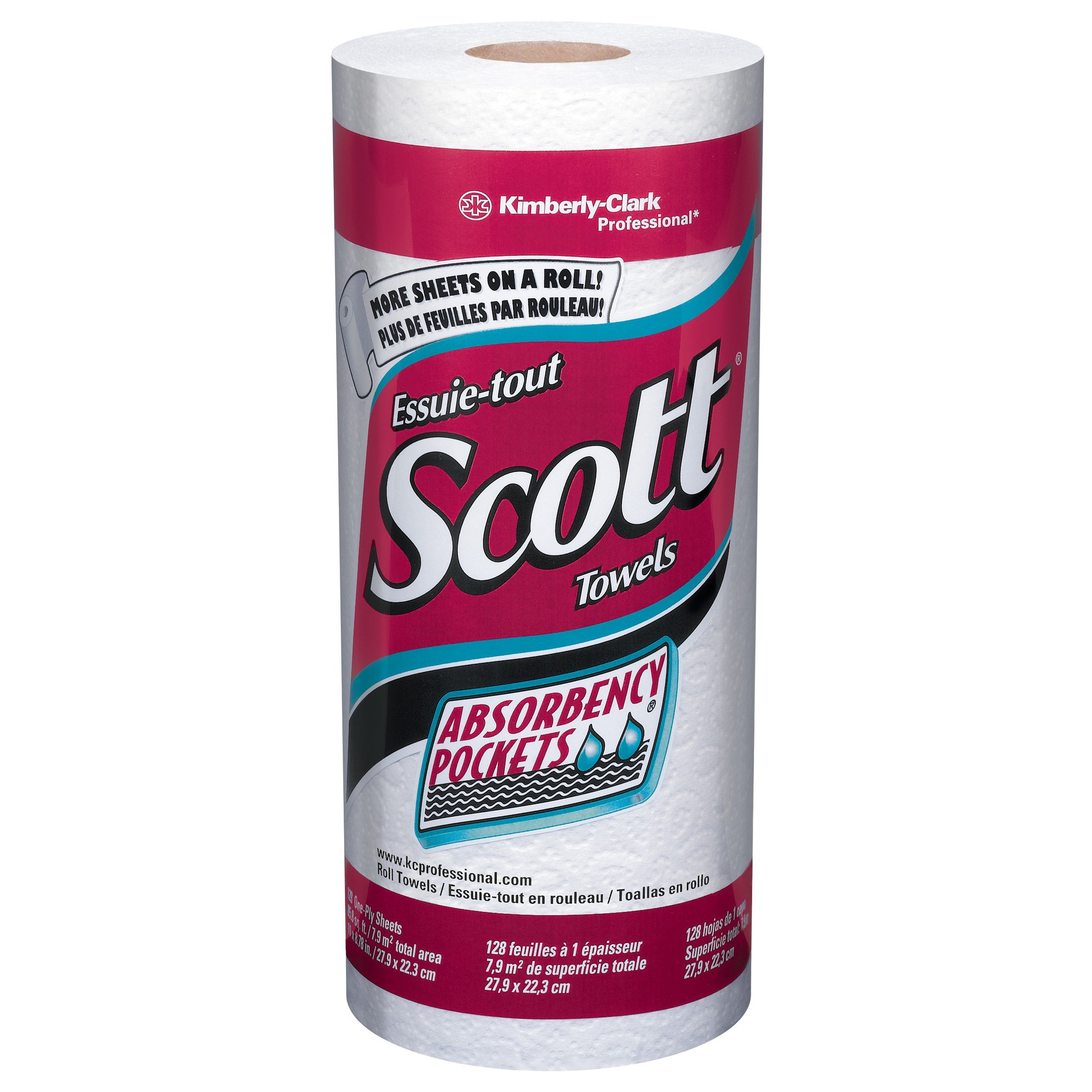 KIMBERLY-CLARK PROFESSIONAL Scott Kitchen Towel Rolls with Absorbency Pockets