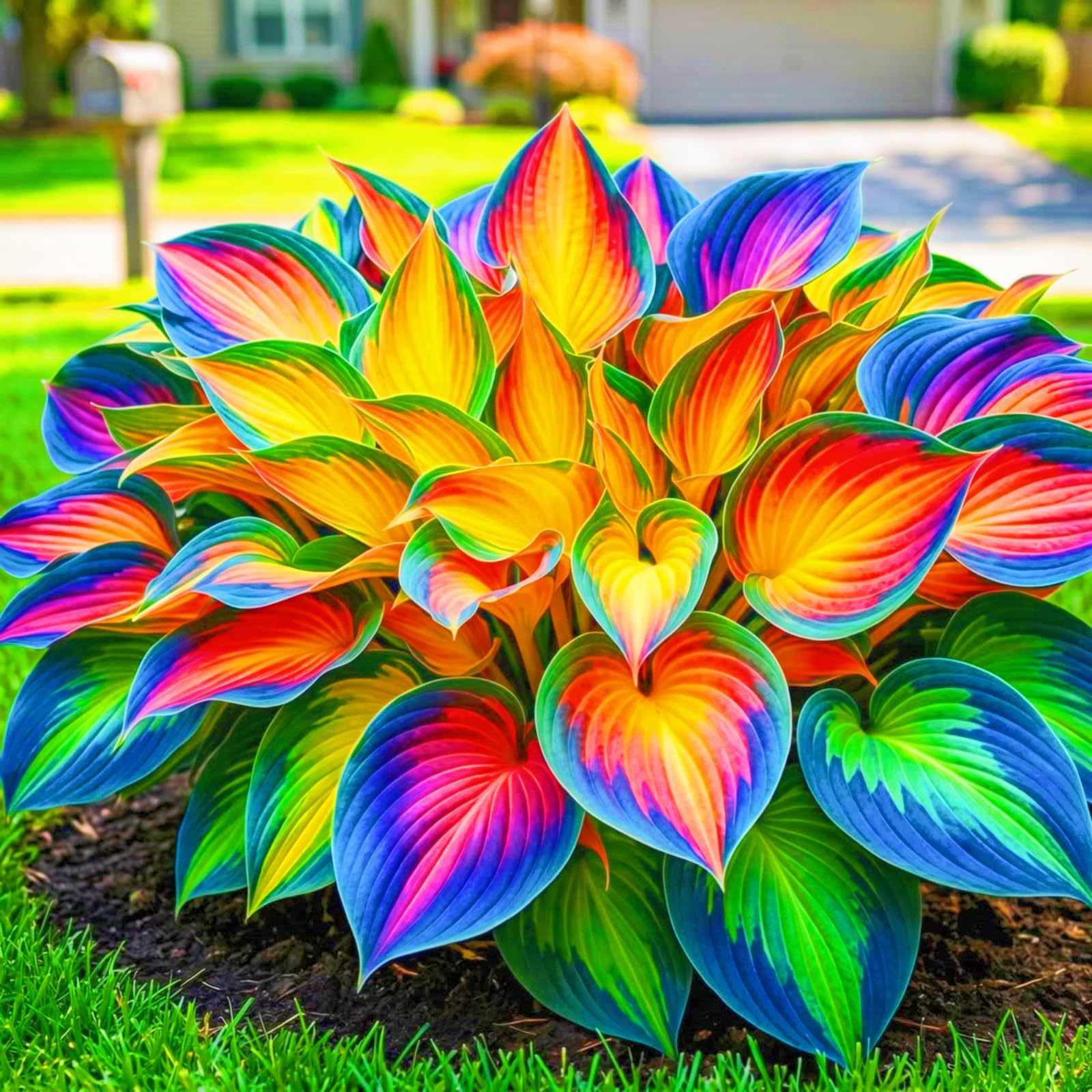Rainbow Hosta Bulbs-Perfect for The Garden Hostas Plants-Landscaping-Excellent Displays-8ulbs-b