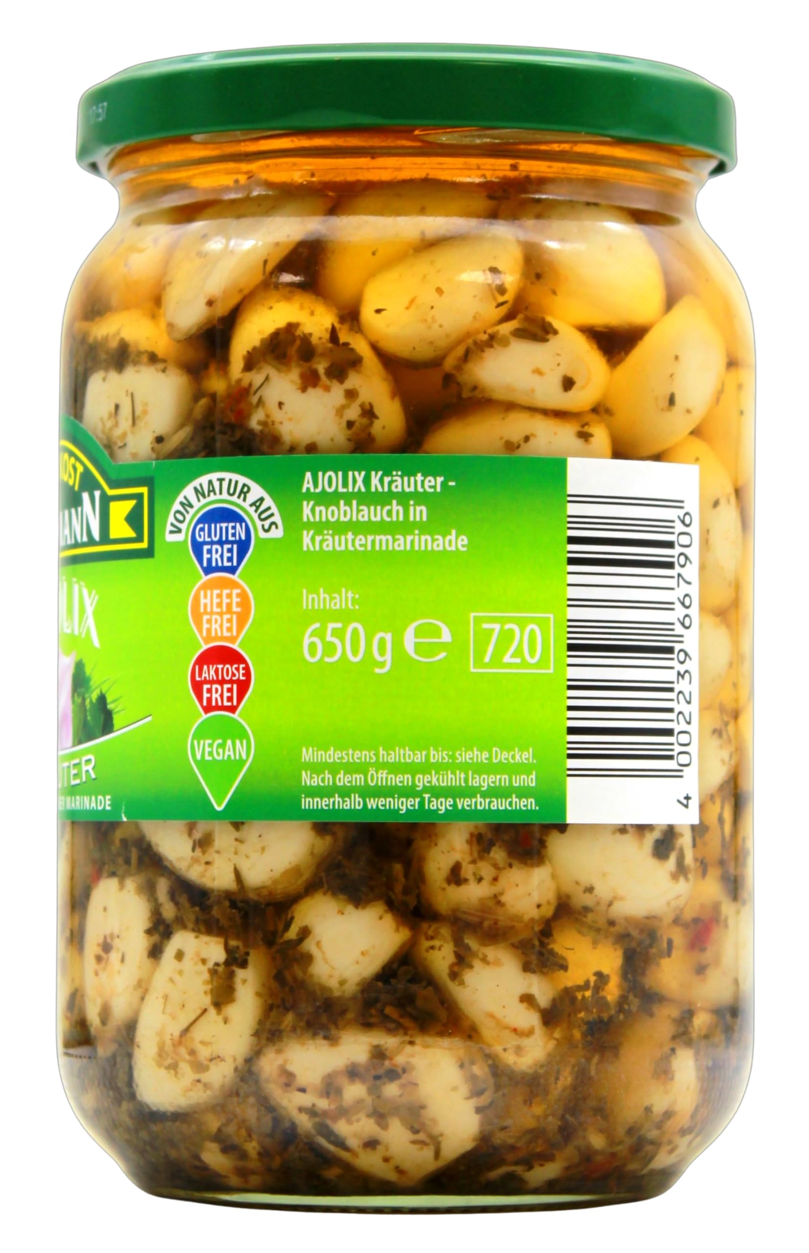 Feinkost Dittmann Ajolix Knoblauch in Kräutermarinade, 6er Pack (6 x 650g)