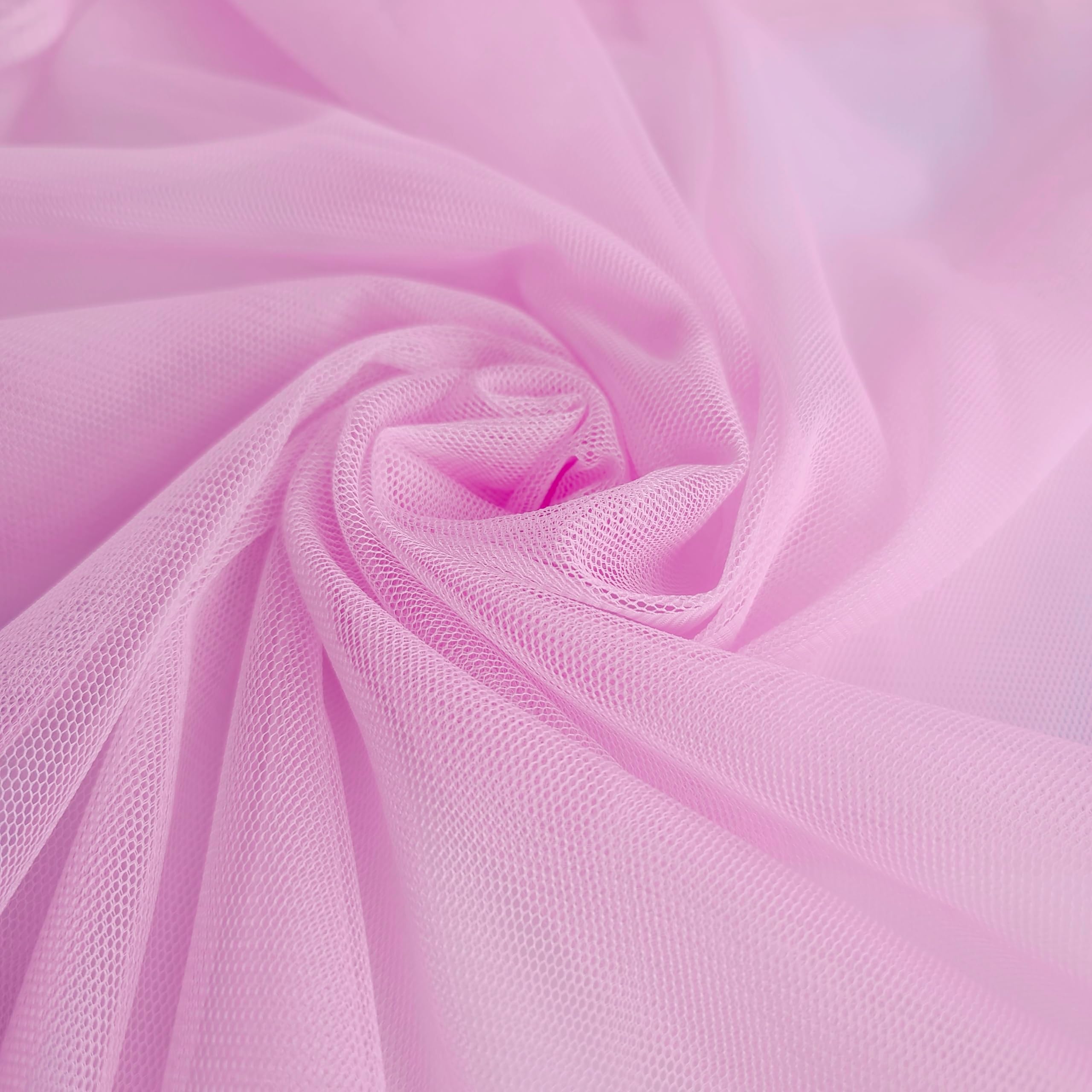 Pink Soft Tulle Fabric 150cm Wide - Sold by The metre