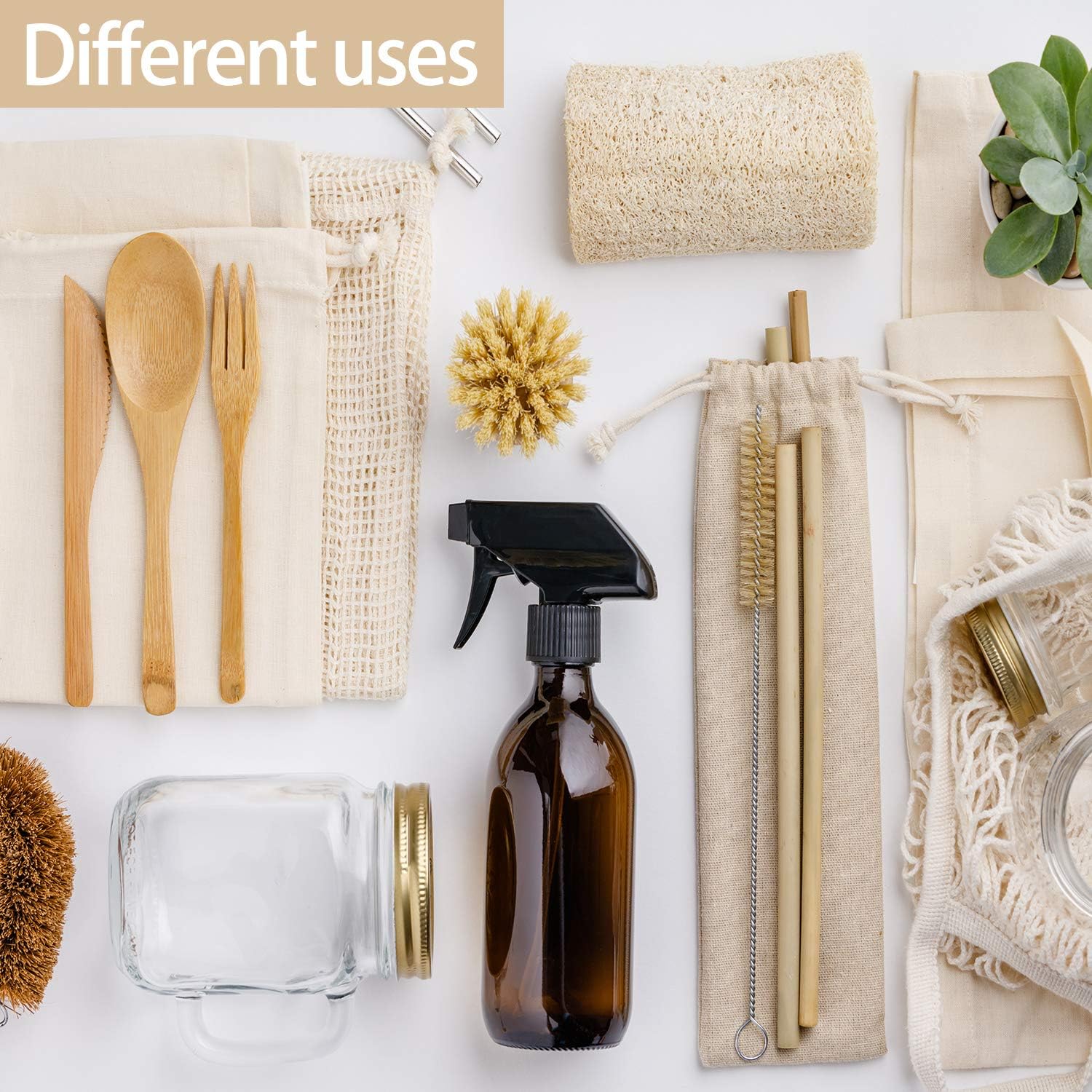 Tatuo 50 Pcs 6 x 8 Inches Muslin Bags Cotton Drawstring Bags Canvas Linen Bag Sachet Bag Reusable Empty Gift Pouch for Party Home Supplies (Pack of 2)