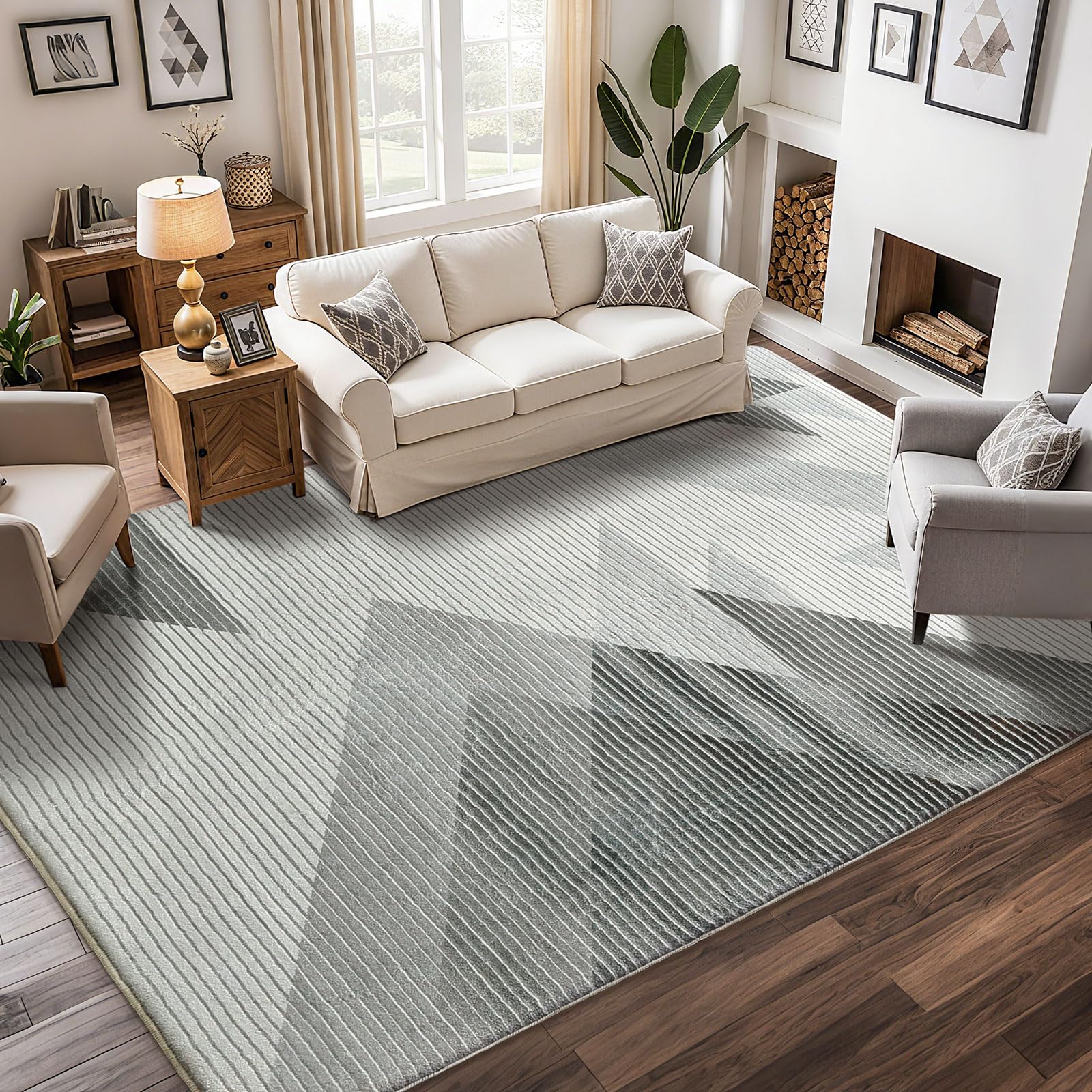 Vloerkleden voor de woonkamer, modern, laagpolig tapijt, modern design, rechthoekig