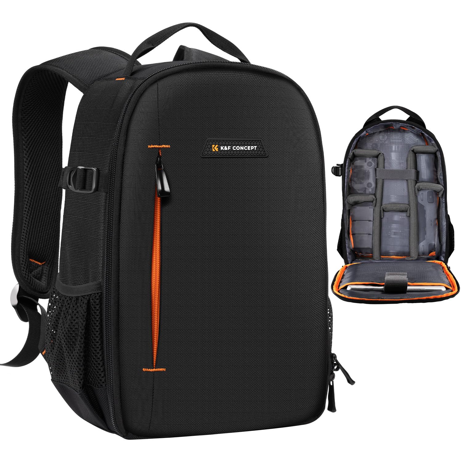 K&F CONCEPT Kamerarucksack für Fotografen, Fotorucksack Klein Multifunktionale Camera Backpack Wasserdicht für SLR/DSLR Kamera Objektiv und Zubehör
