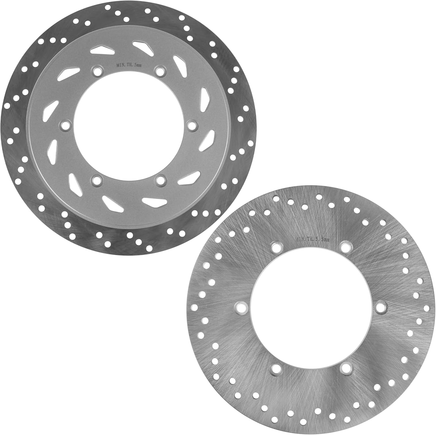 Caltric Front Rear Brake Disc Compatible with Honda VTX1300C VTX1300S VTX1300R VTX1300T 2003 2004 2005 2006 2007 2008 2009