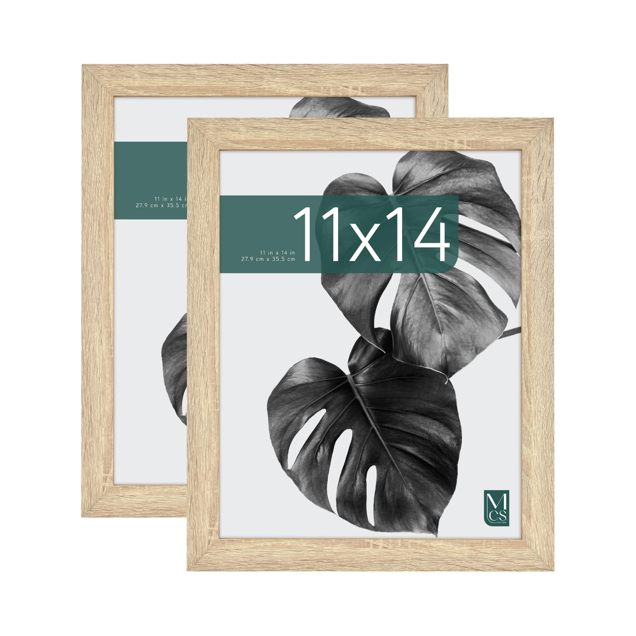 MCS Studio Gallery Frame Natural Woodgrain, Rectang, 2-Pack