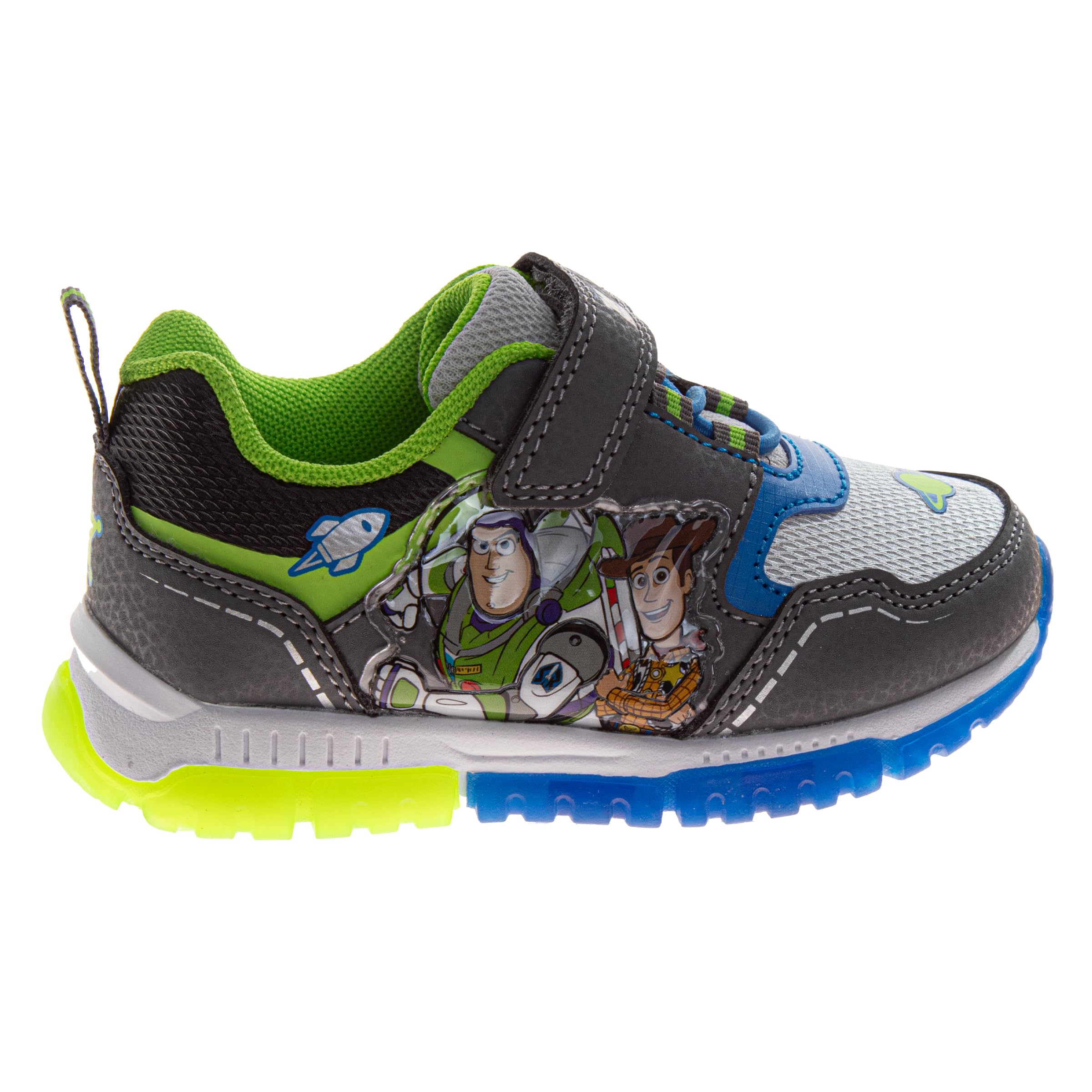 Sonic MonsterJam Spiderman, Paw Patrol, scarpe per bambini con luci a LED