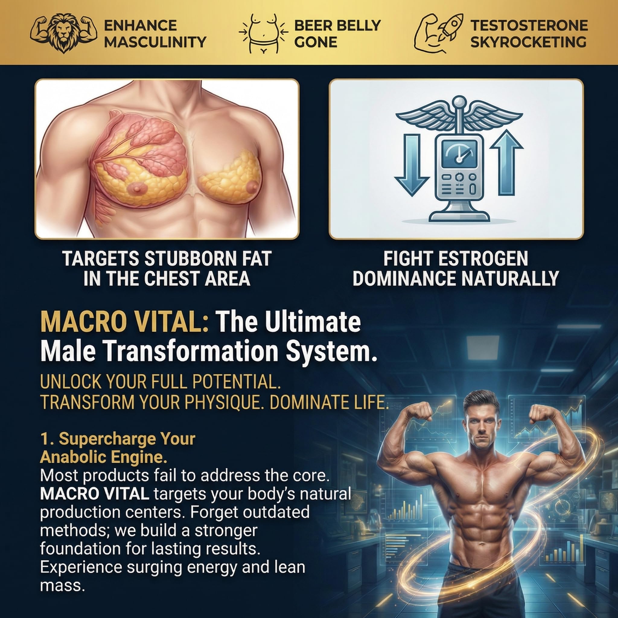 Testosterone Booster for Men Gummies [Lab Tested] Masculinity Boost — Amazon image 3