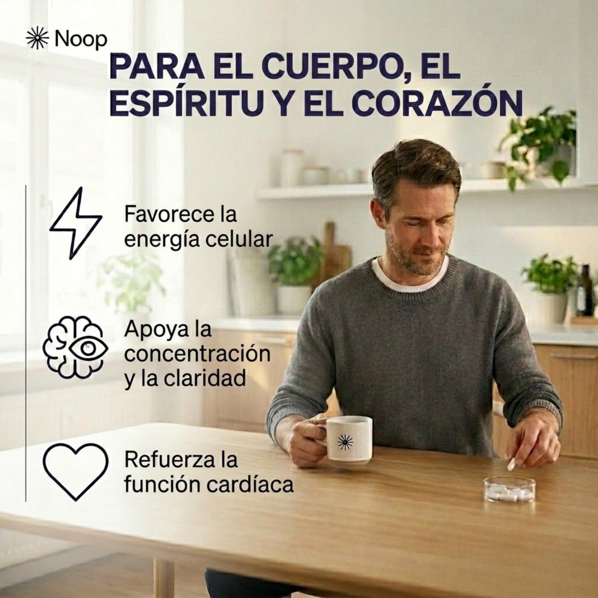 NOOP NAD Plus Complejo con Resveratrol y Coenzima Q10 Suplemento Alimenticio Premium Anti-Envejecimiento con Propiedades Antioxidantes Vegano y Analizado en Laboratorio, Hecho en Suecia