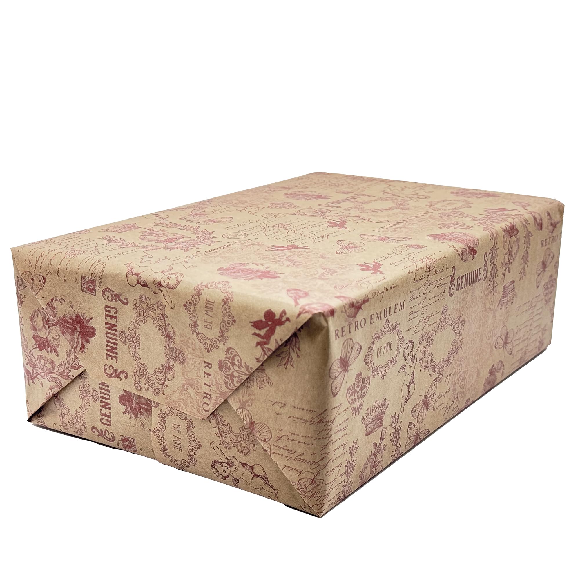 PAKOT – Papel Kraft Genuine 60 g/m² – Papel para Envolver Regalos y Embalaje Profesional – Bobina Rollo Grande 70 cm x 100 m para Manualidades y Comercios