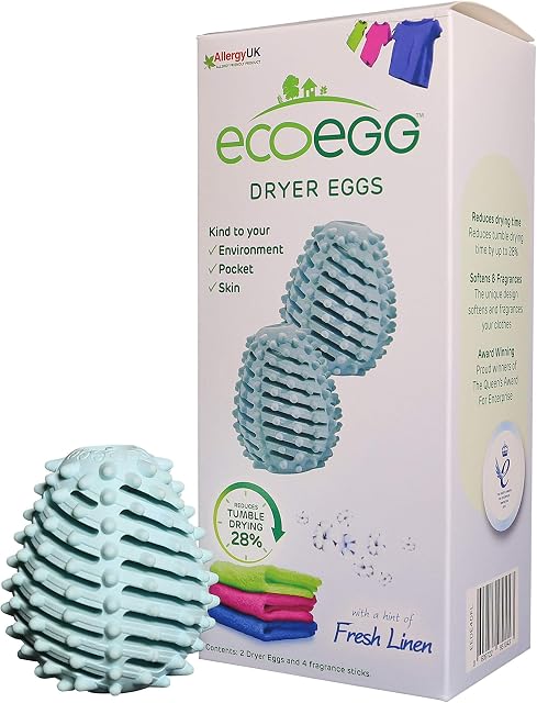 Ecoegg Dryer Eggs Fresh Linen Scent, Pack of 2