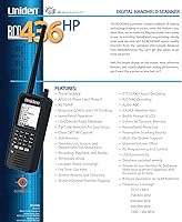Vista 3 de Uniden Escáner portátil digital de la serie HomePatrol BCD436HP. TrunkTracker V, programación simple, alerta de emergencia/clima S.A.M.E. cubre EE.