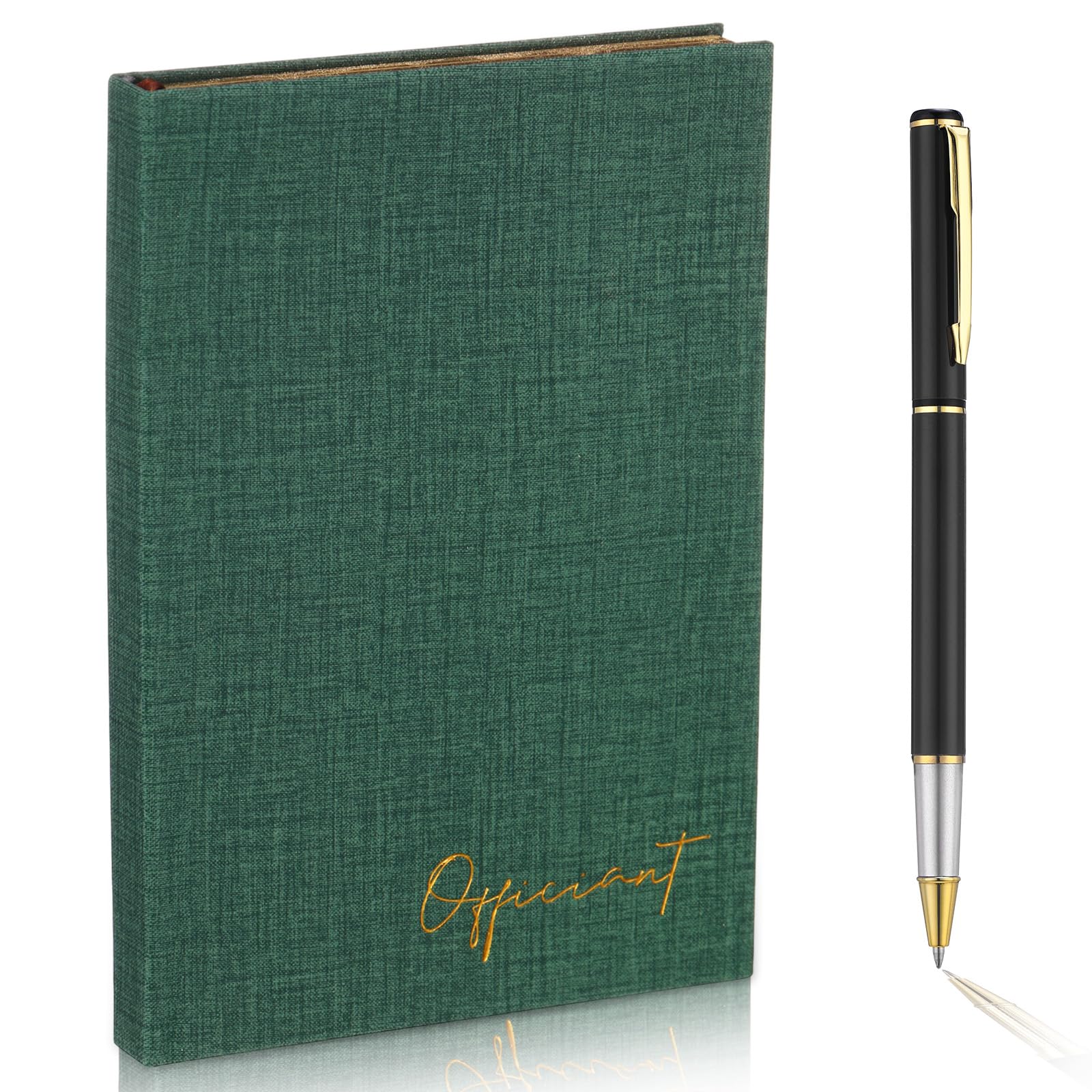 Livre d'officiant de mariage élégant pour cérémonie laïque en plein air