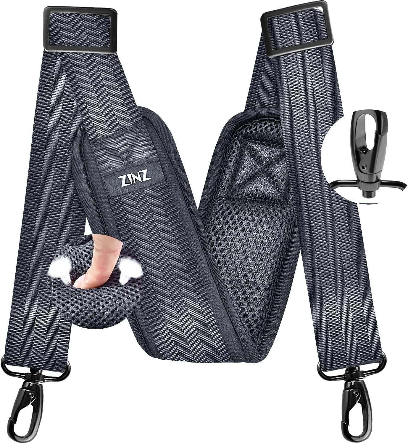 ZINZ 77 Inch Shoulder Strap Univesal Bag Strap with Fixed