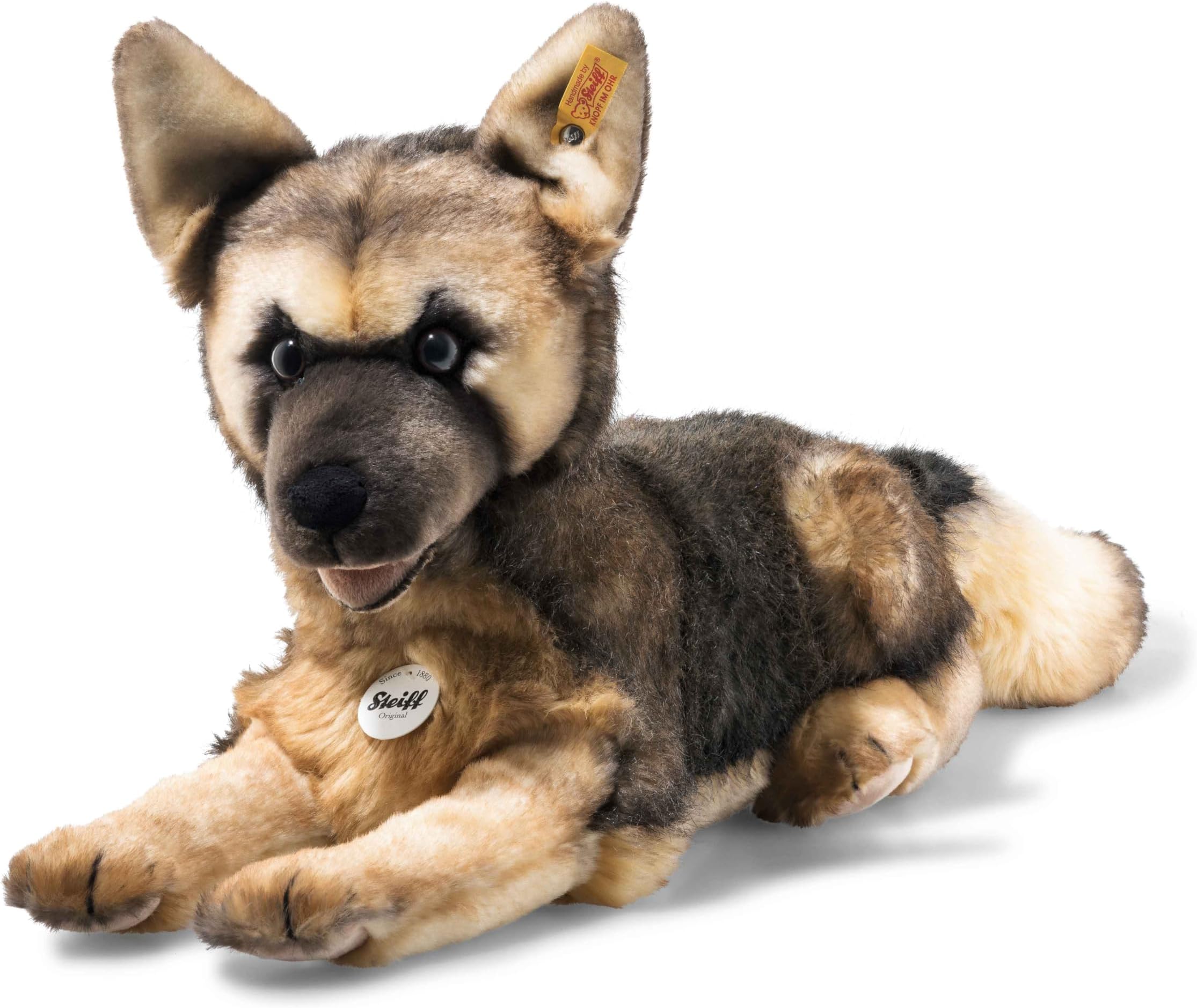 Steiff Mike German Shepherd, Grey/Brown/Black