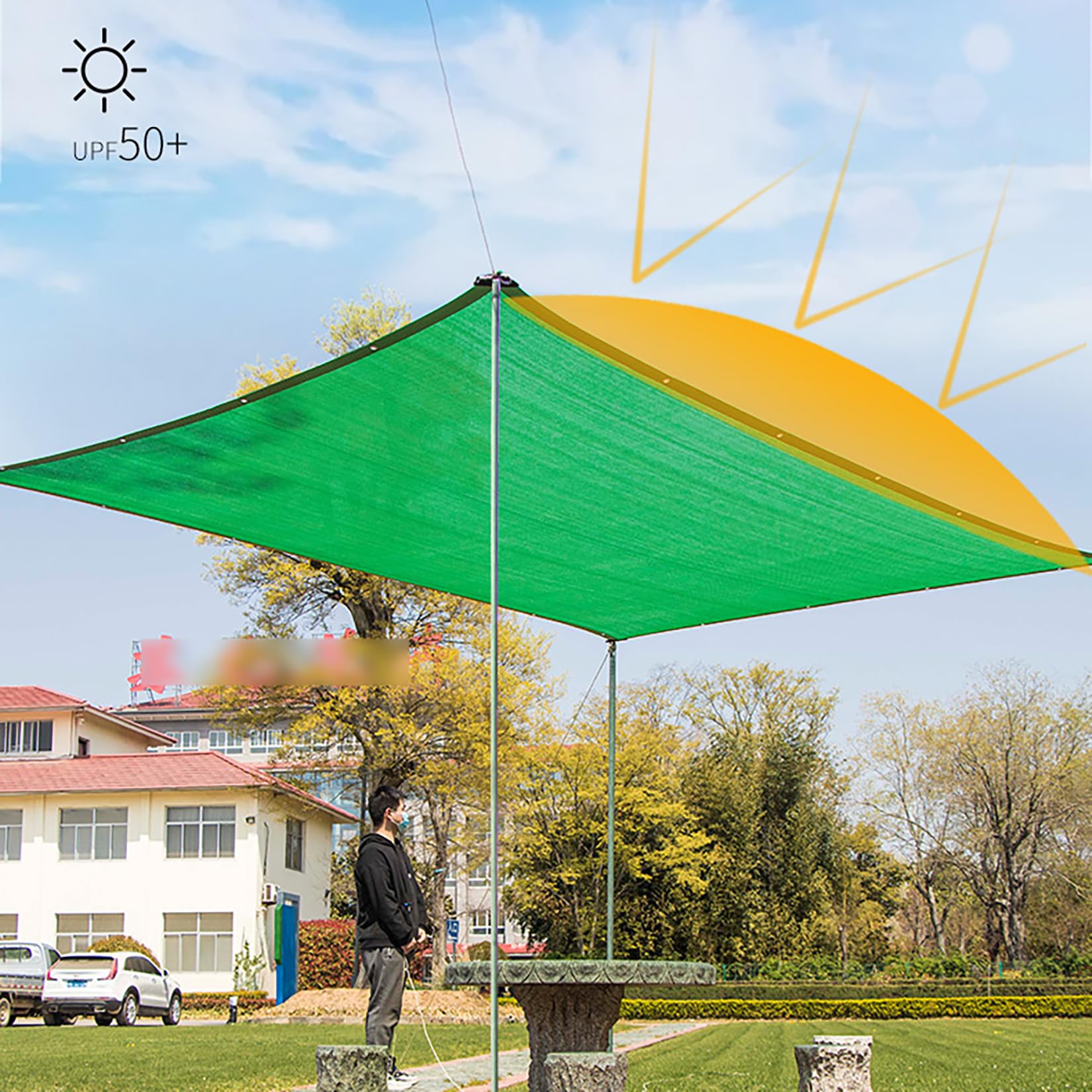 Tenda A Vela Ombreggiante Con Occhielli Tenda Parasole Rettangolare