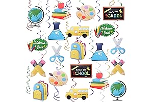 Back to School Ceiling Decoration Swirls