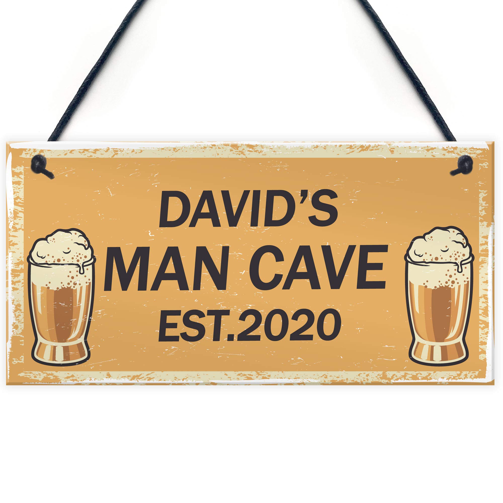Red Ocean Personalised Man Cave Gifts For Him Novelty Bar Sign Fathers Day Burthday Gift For Dad Him