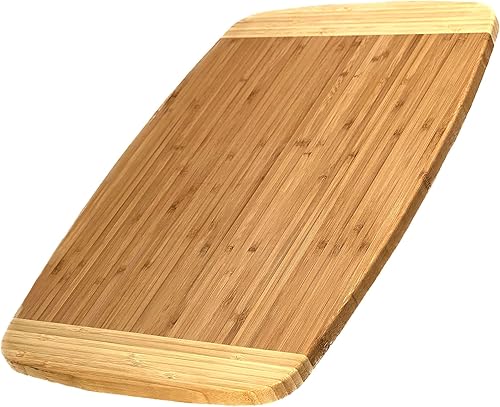 CBN115 Napa Tabla de cortar de bambú para cocina | Bloque de carnicero | Tabla de cortar - 15 x 12 x 0.75 pulgadas